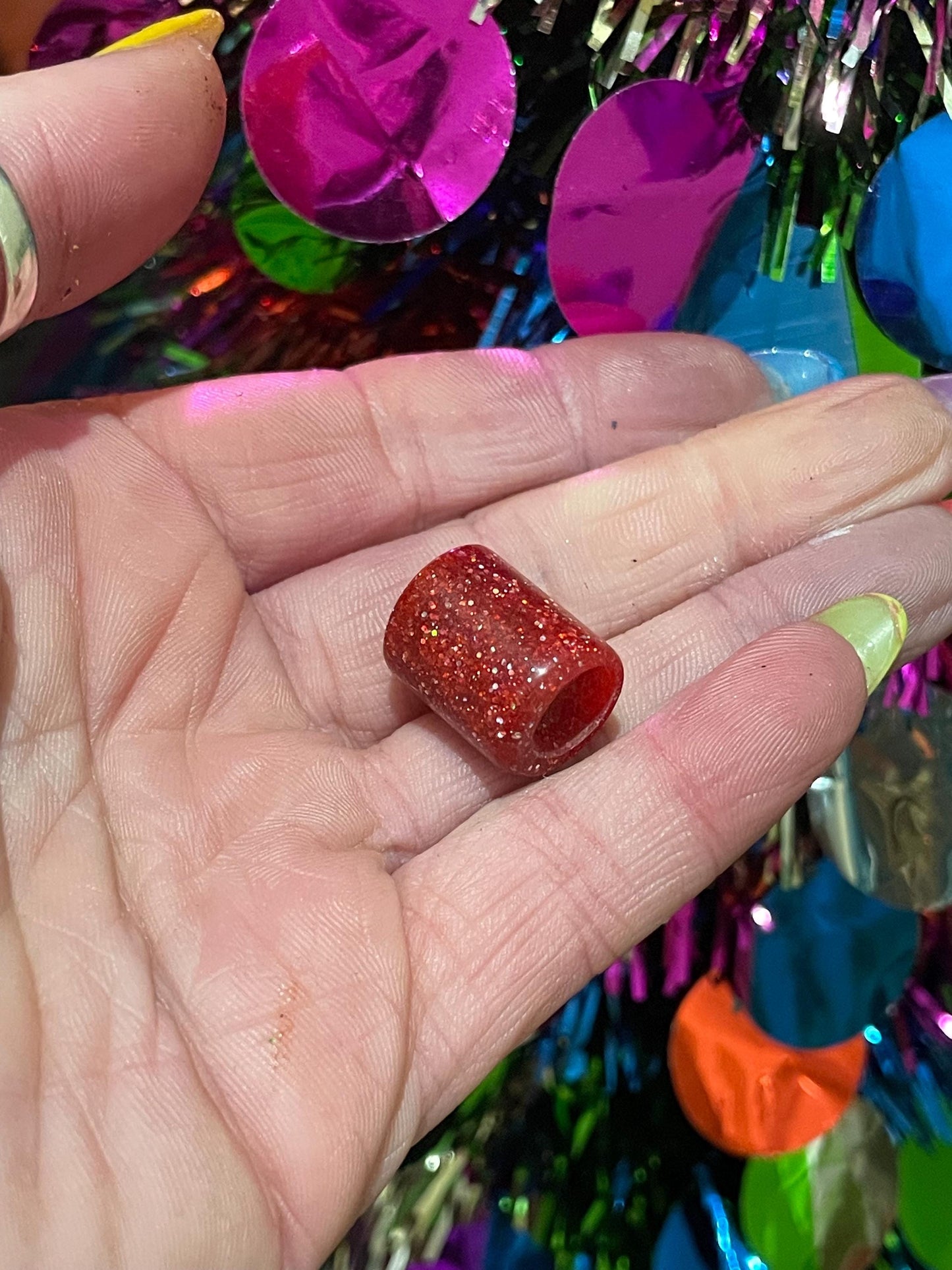 Dorothy Red Slipper Acrylic Dreadlock Bead