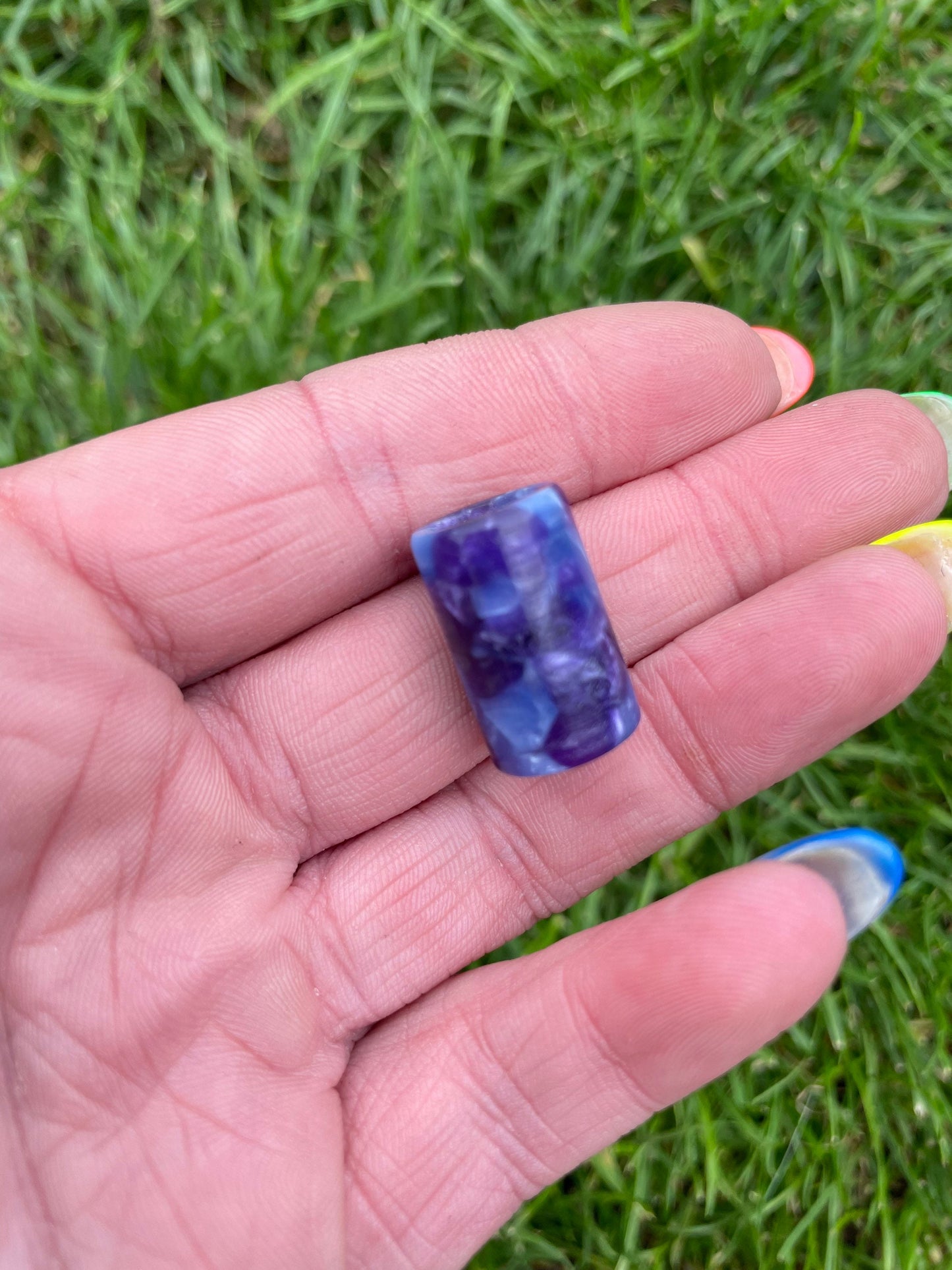 Midnight Acrylic Dreadlock Bead