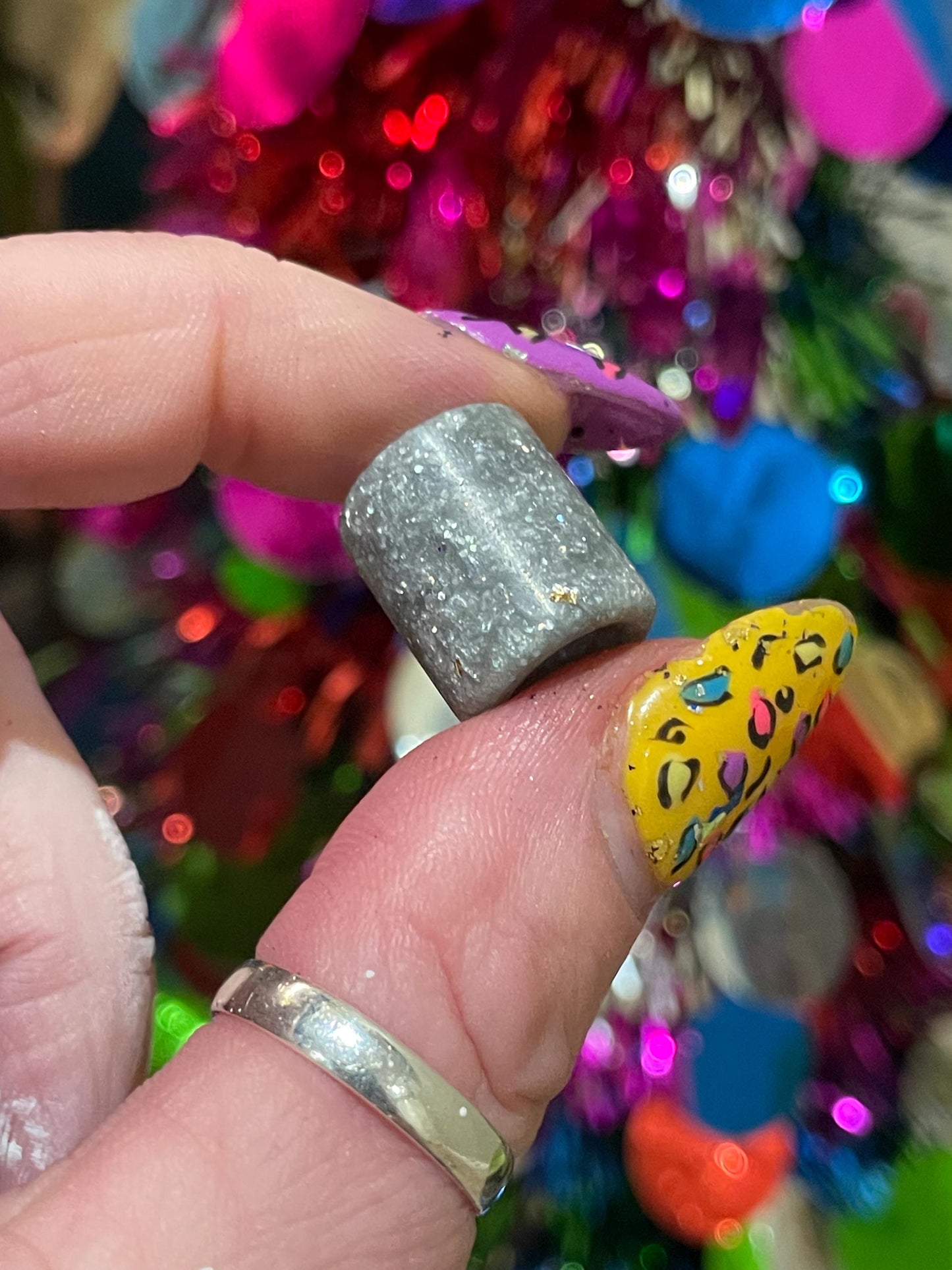 Disco Ball Acrylic Dreadlock Bead