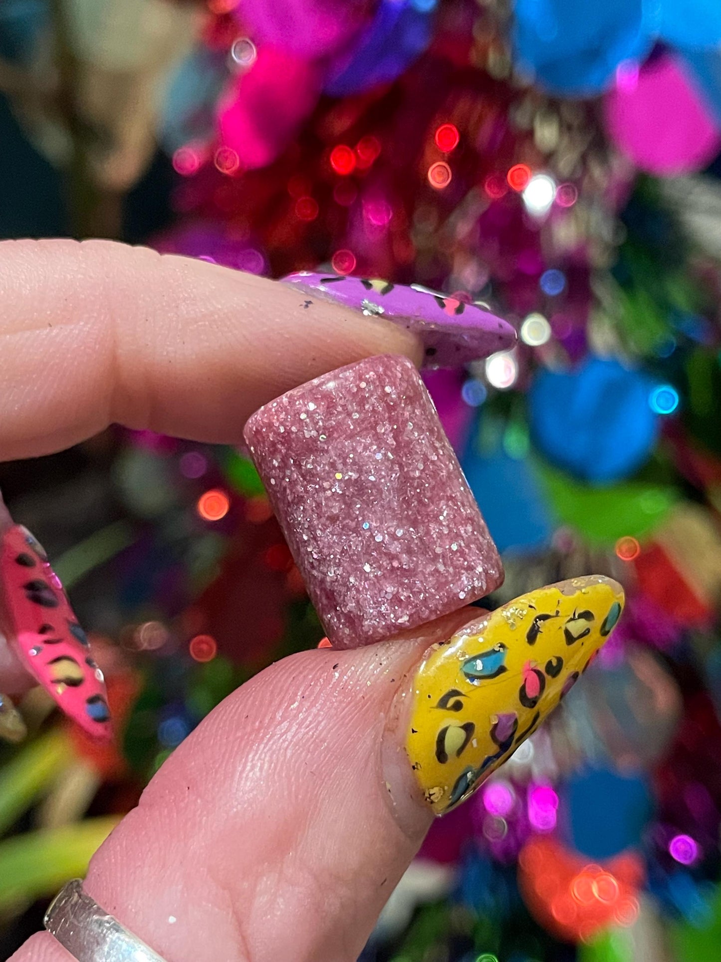 Candy Glitterbomb Acrylic Dreadlock Bead