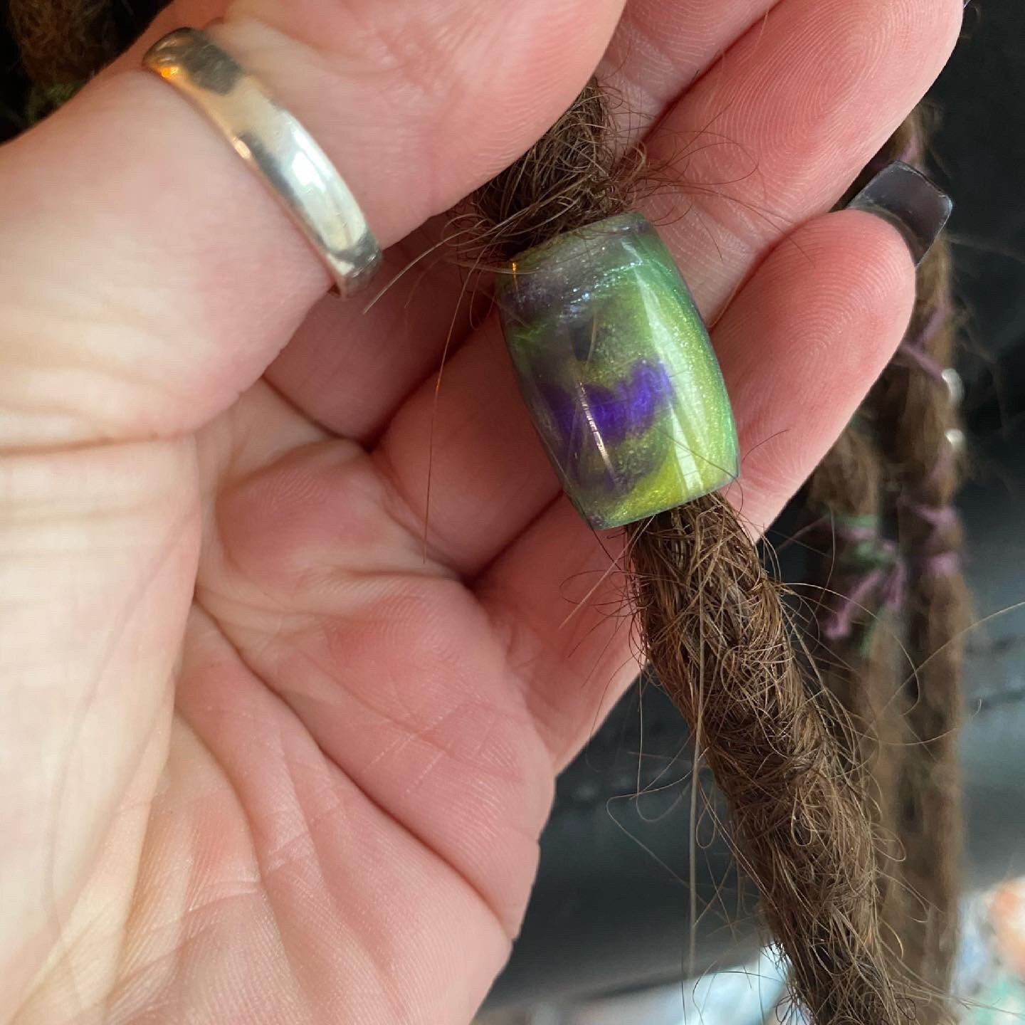 Green Goblin Acrylic Dreadlock Bead