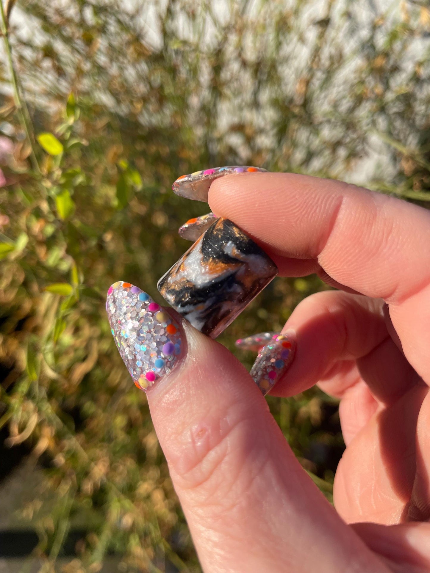 Fireball Acrylic Dreadlock Bead
