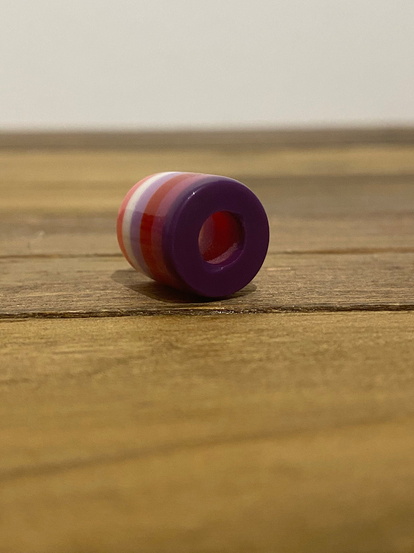 Berry Vanilla Acrylic Dreadlock Bead