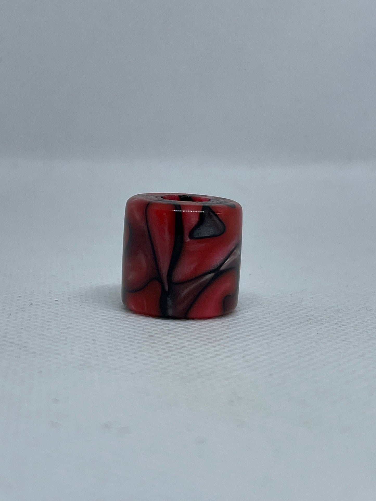 Bloodshot Acrylic Dreadlock Bead