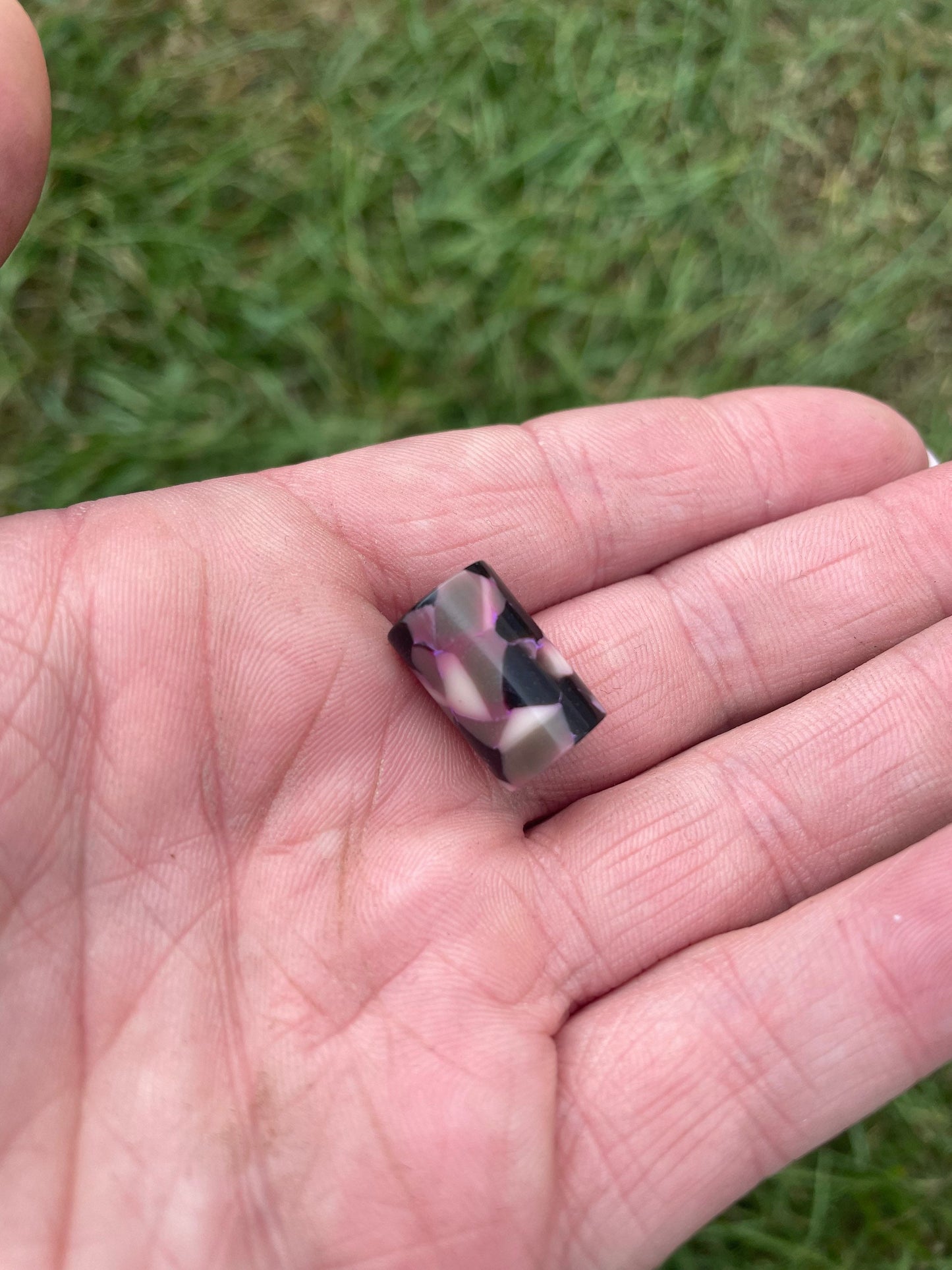 Micro Neopolitan Acrylic Dreadlock Bead