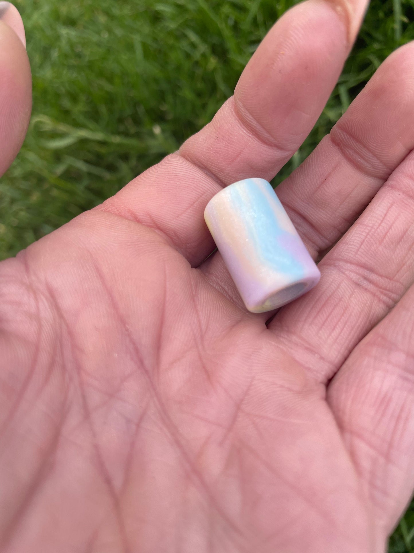 Unicorn Sparkle Acrylic Dreadlock Bead