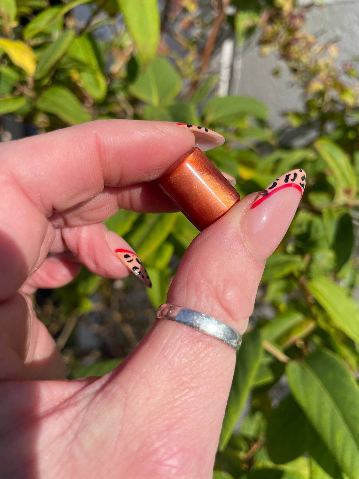 Amber Flash Acrylic Dreadlock Bead