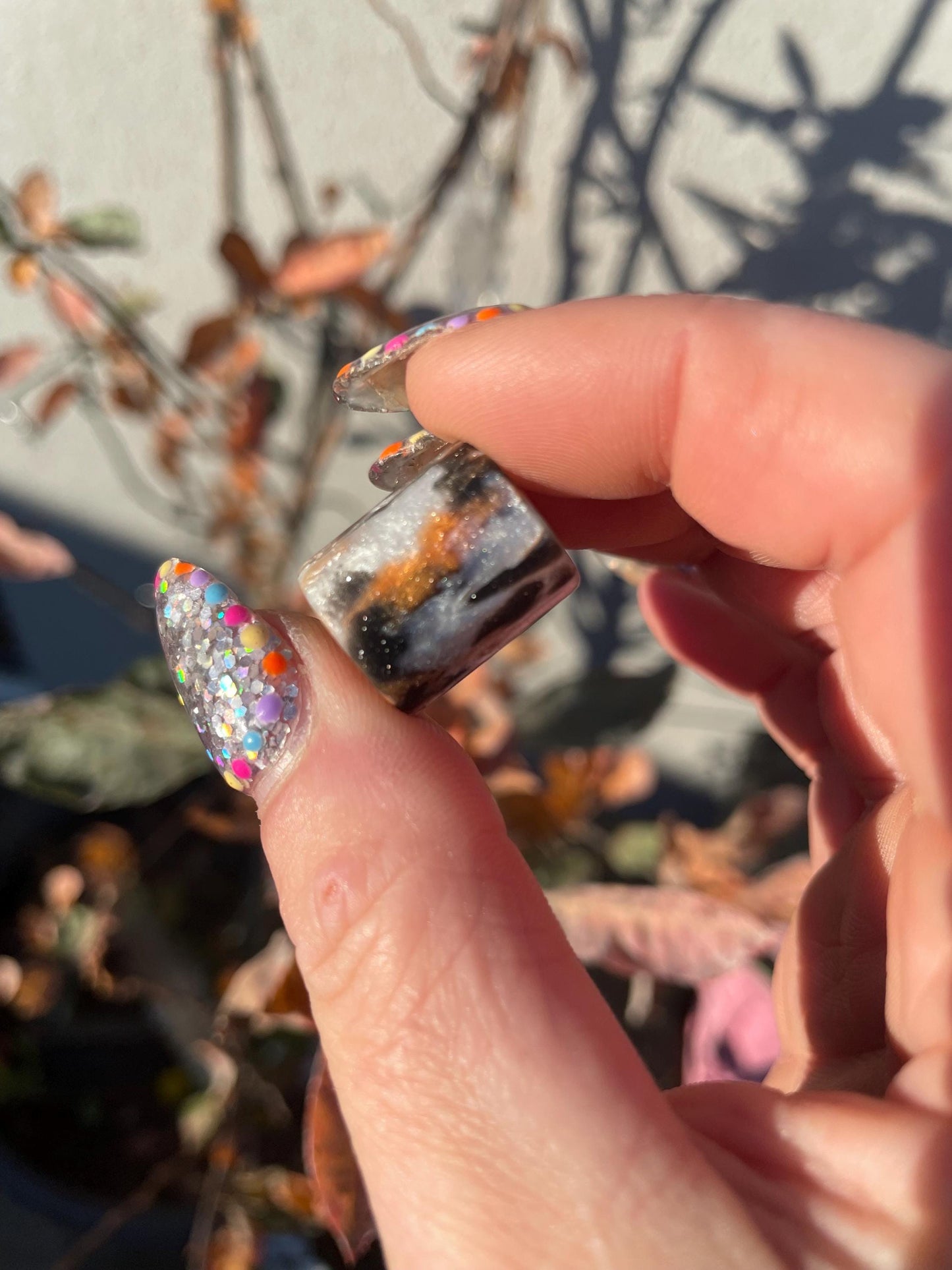 Fireball Acrylic Dreadlock Bead