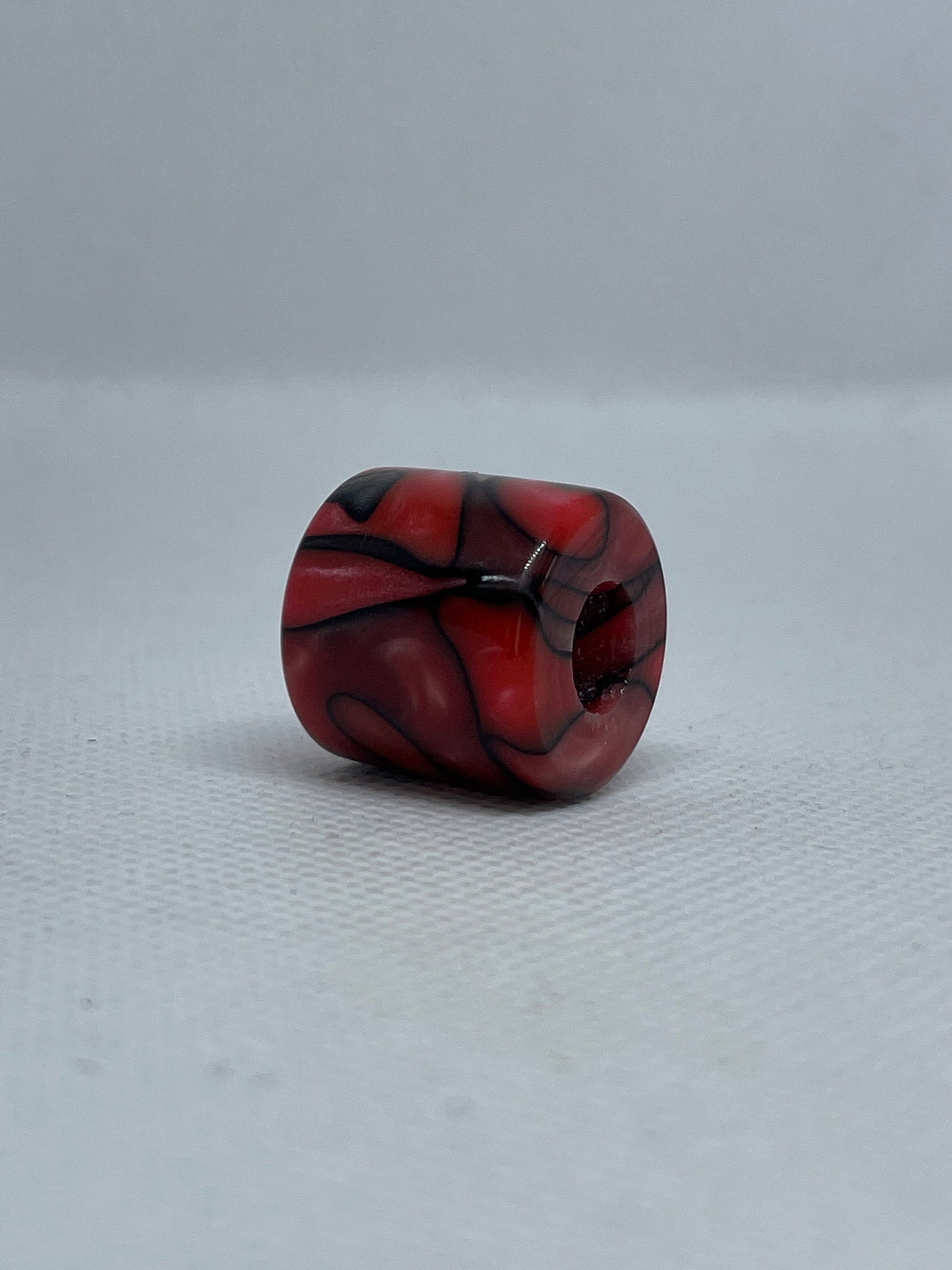 Bloodshot Acrylic Dreadlock Bead
