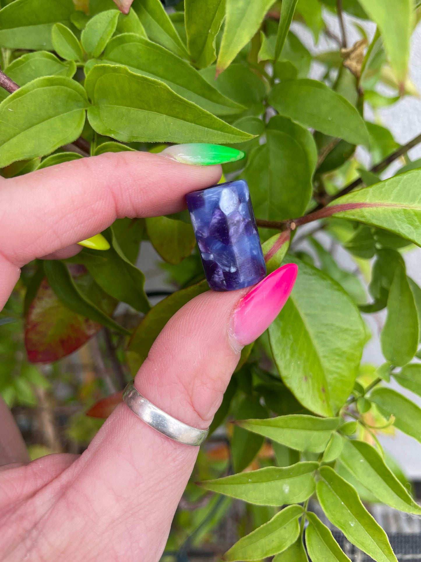 Midnight Acrylic Dreadlock Bead