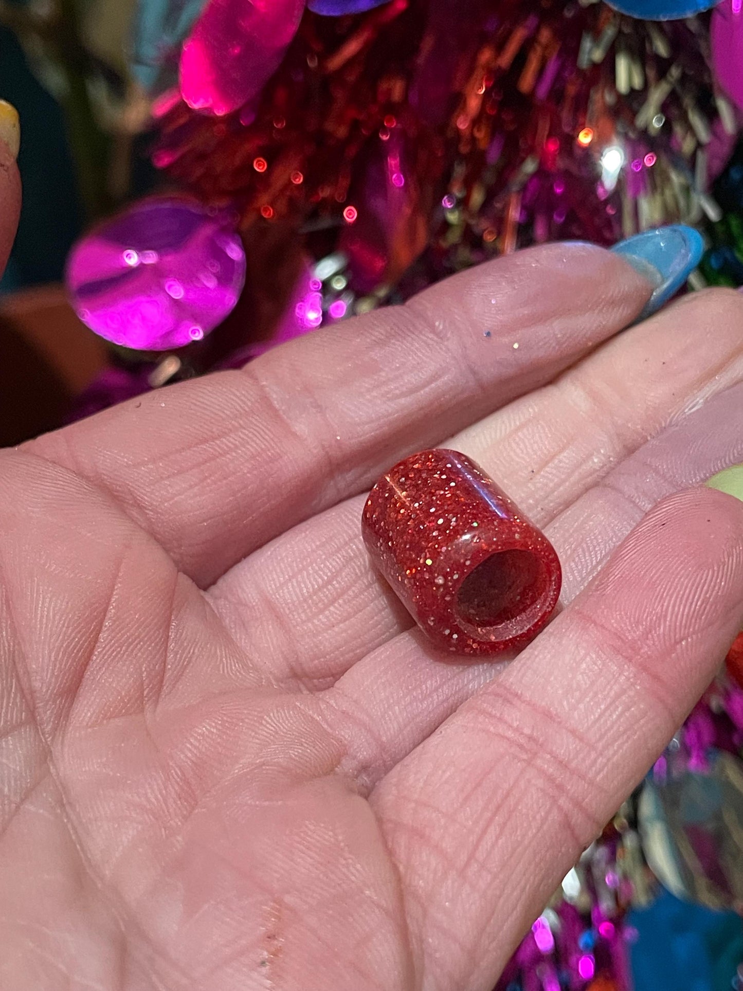Dorothy Red Slipper Acrylic Dreadlock Bead