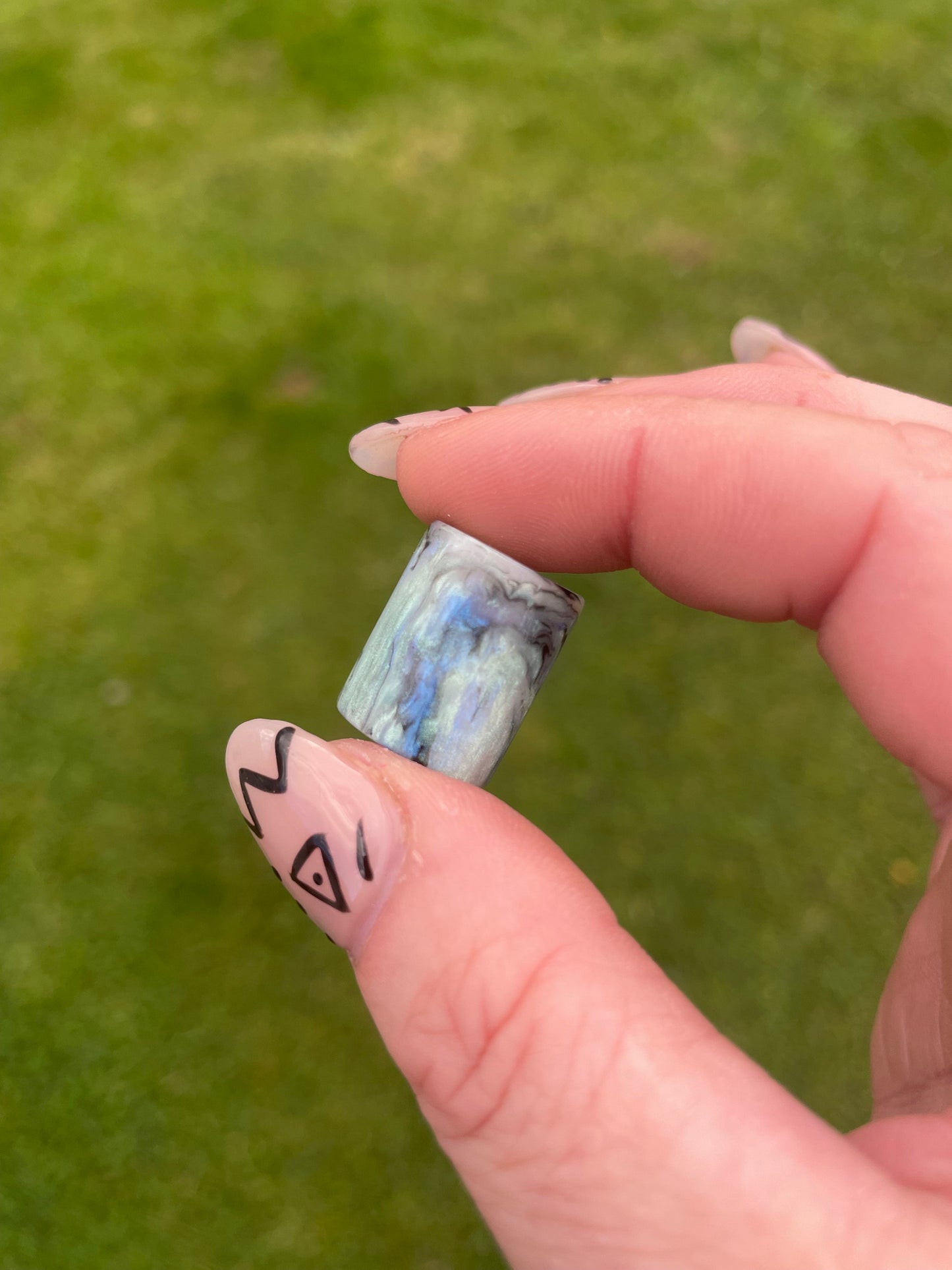 Abalone Acrylic Dreadlock Bead