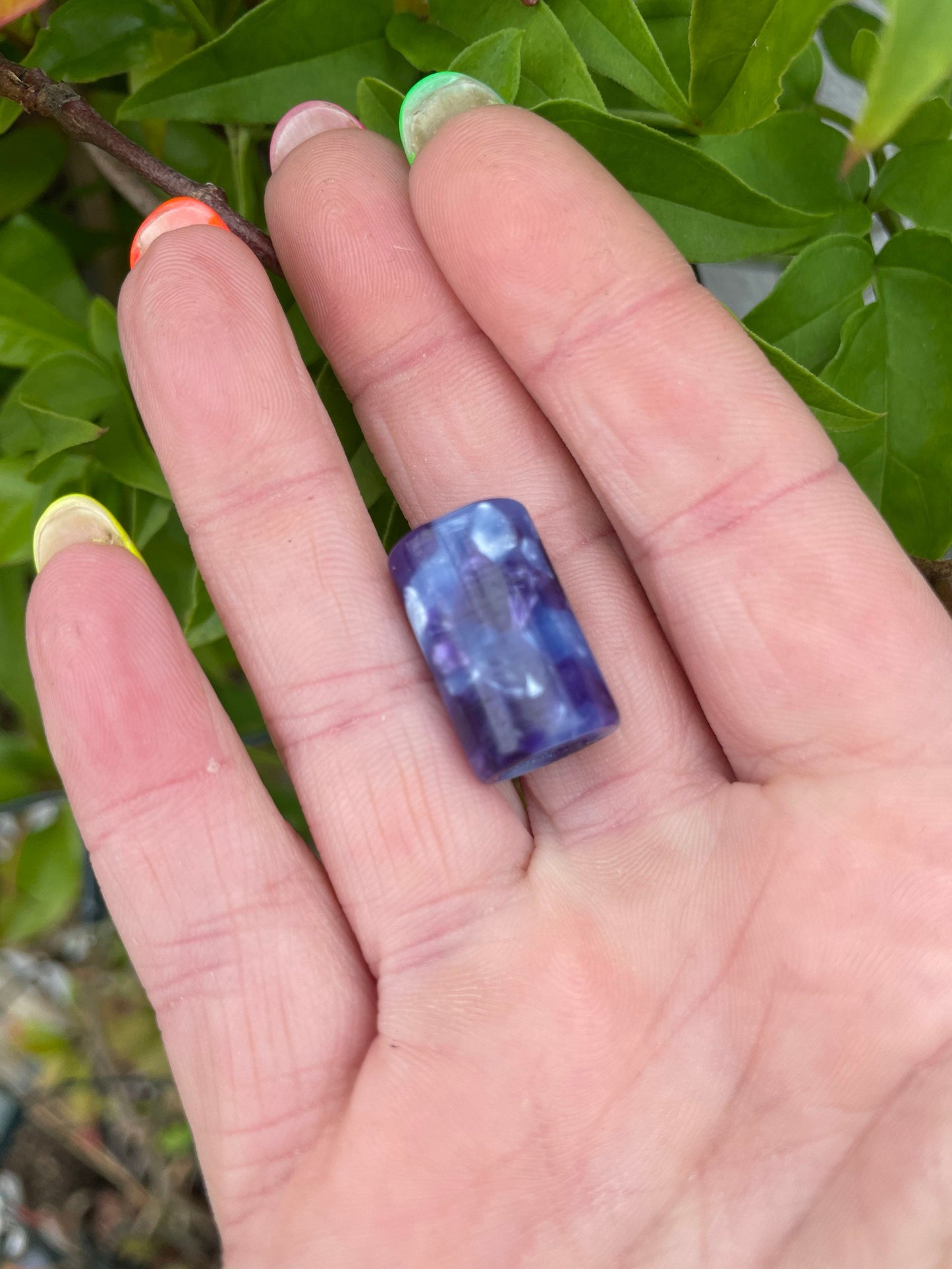 Midnight Acrylic Dreadlock Bead
