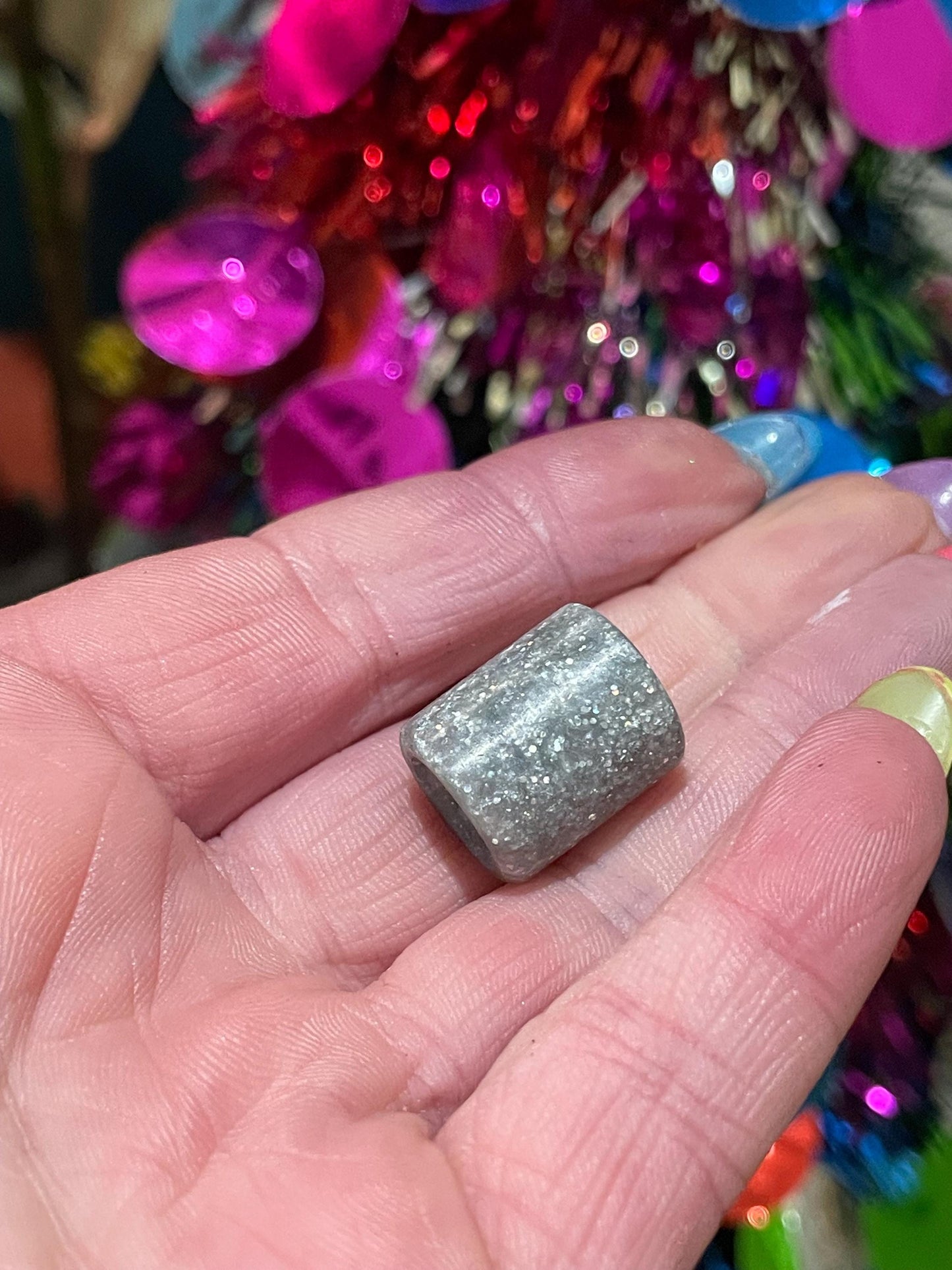Disco Ball Acrylic Dreadlock Bead