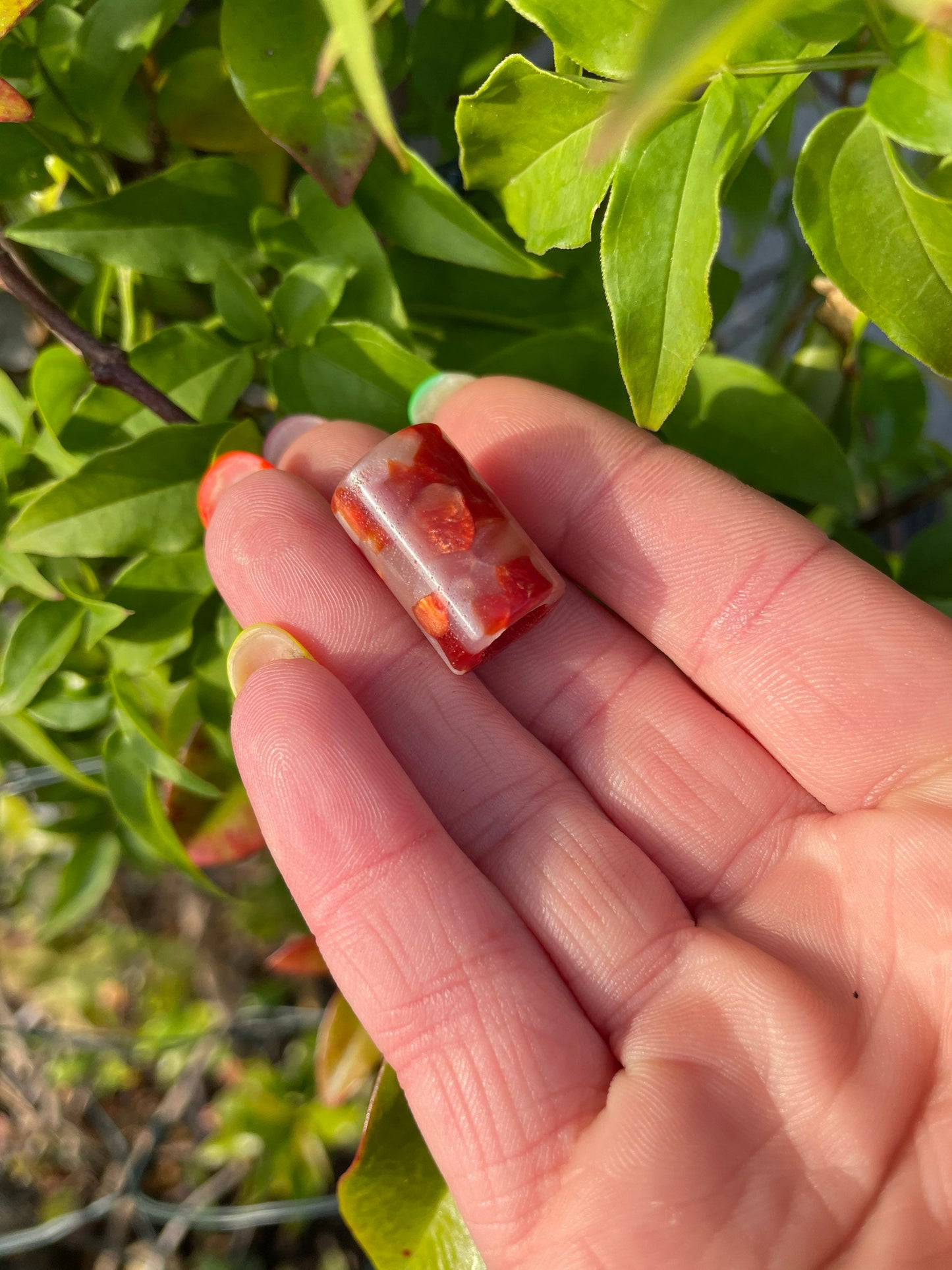 Pomegranate Acrylic Dreadlock Bead