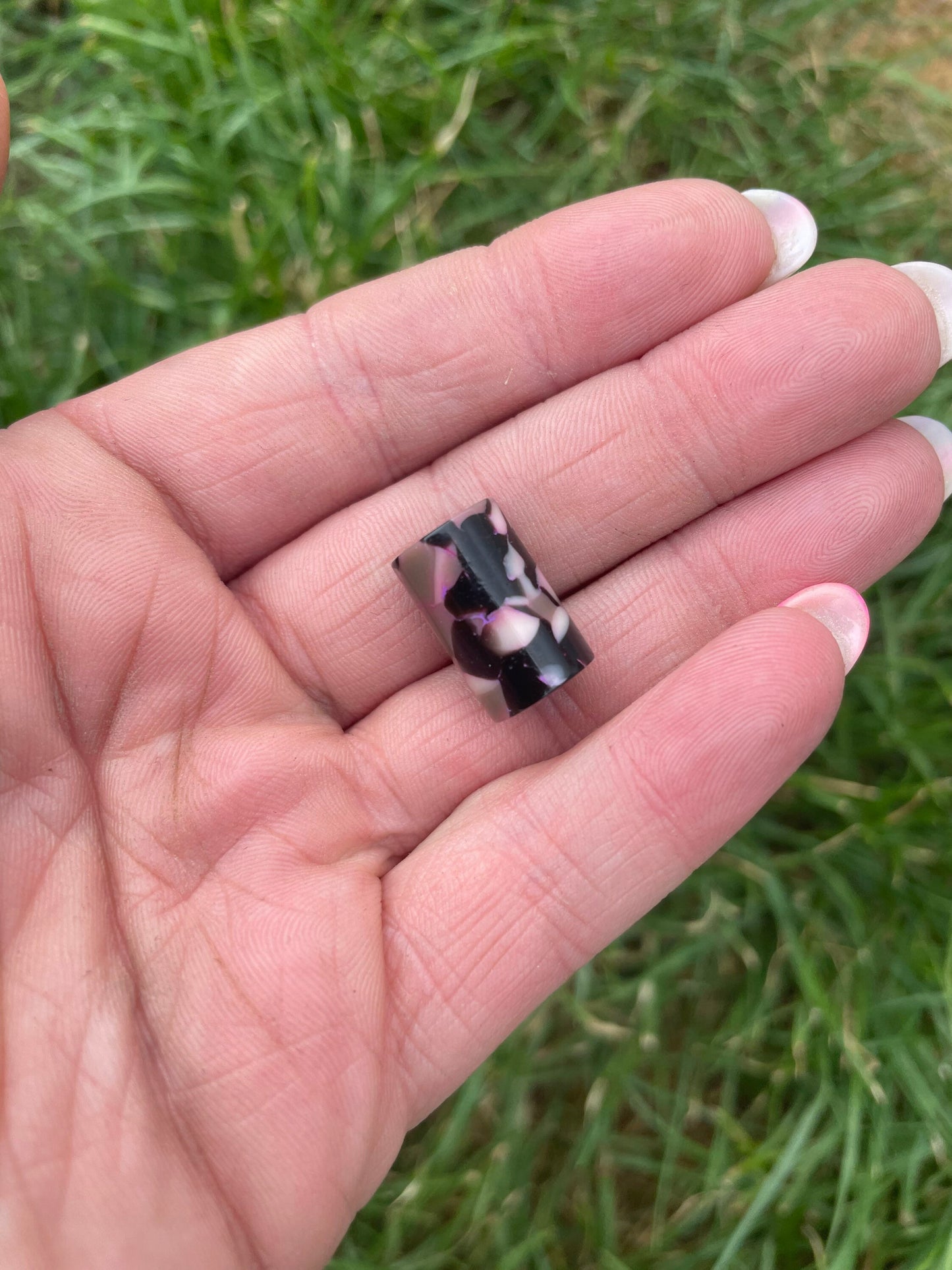 Micro Neopolitan Acrylic Dreadlock Bead