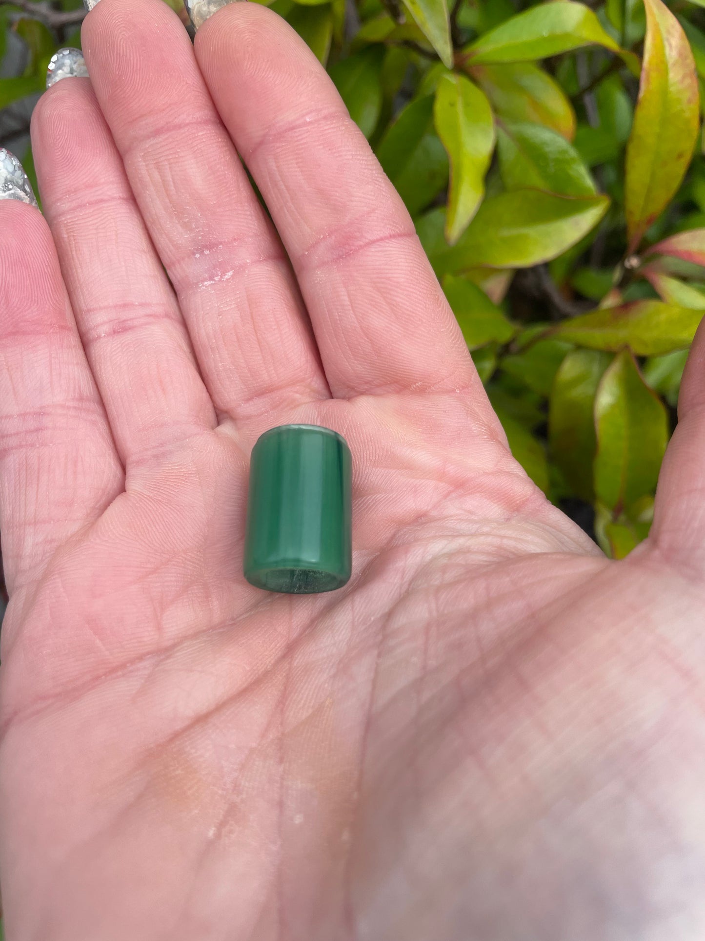 Spring Leaf Acrylic Dreadlock Bead