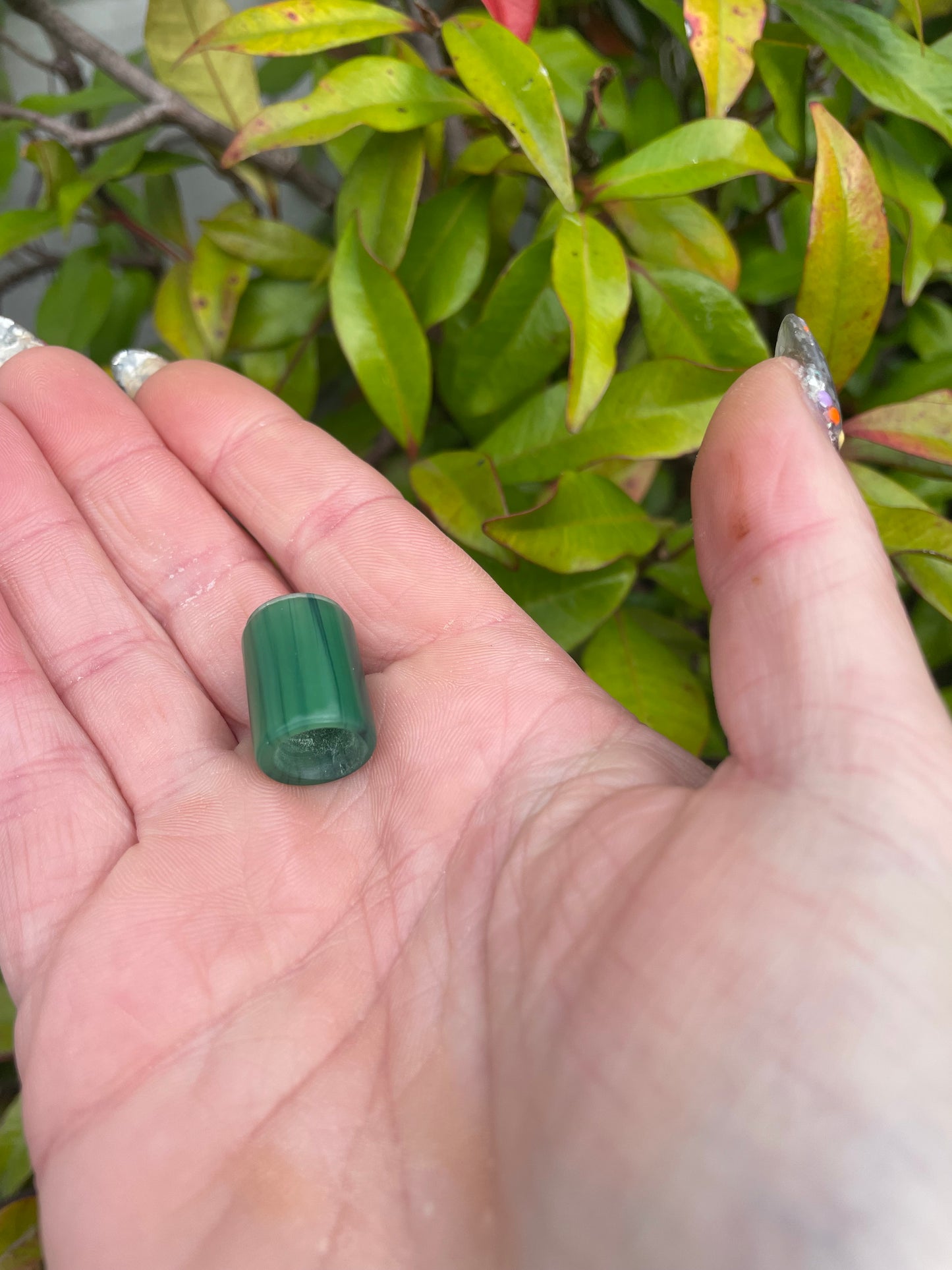 Spring Leaf Acrylic Dreadlock Bead