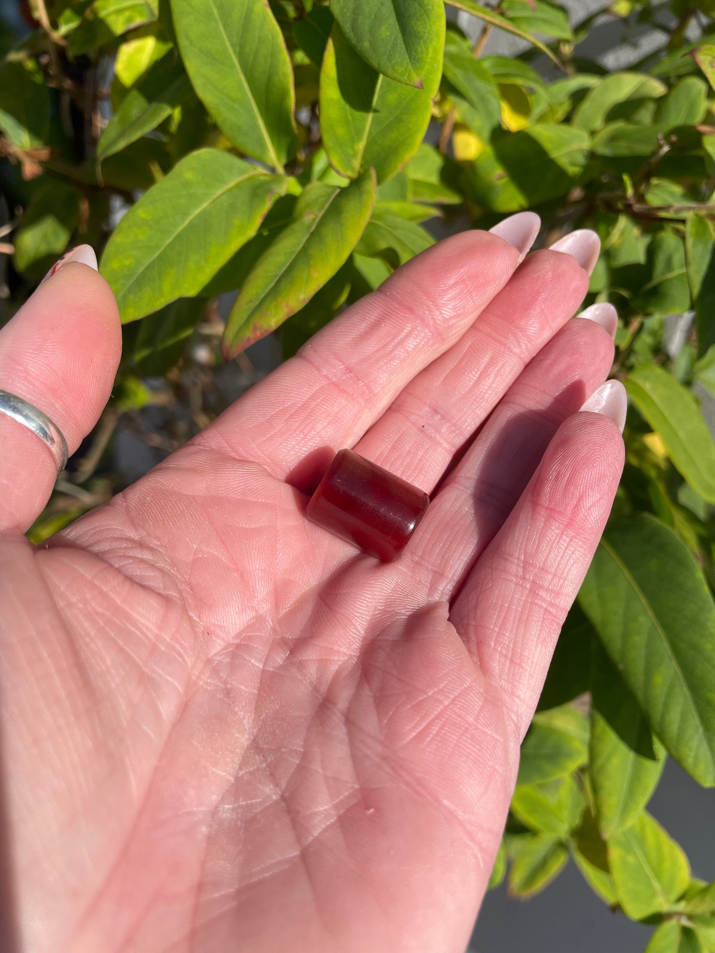 Amber Flash Acrylic Dreadlock Bead