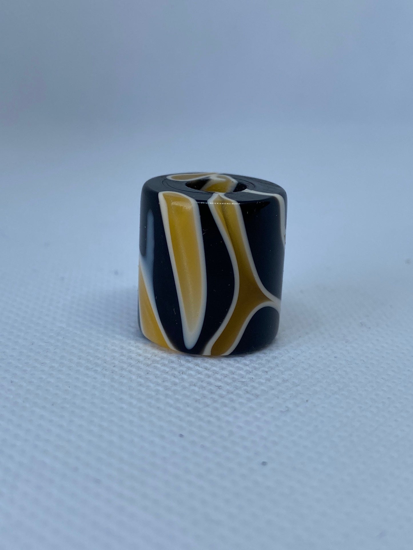 Abstract Fire Acrylic Dreadlock Bead