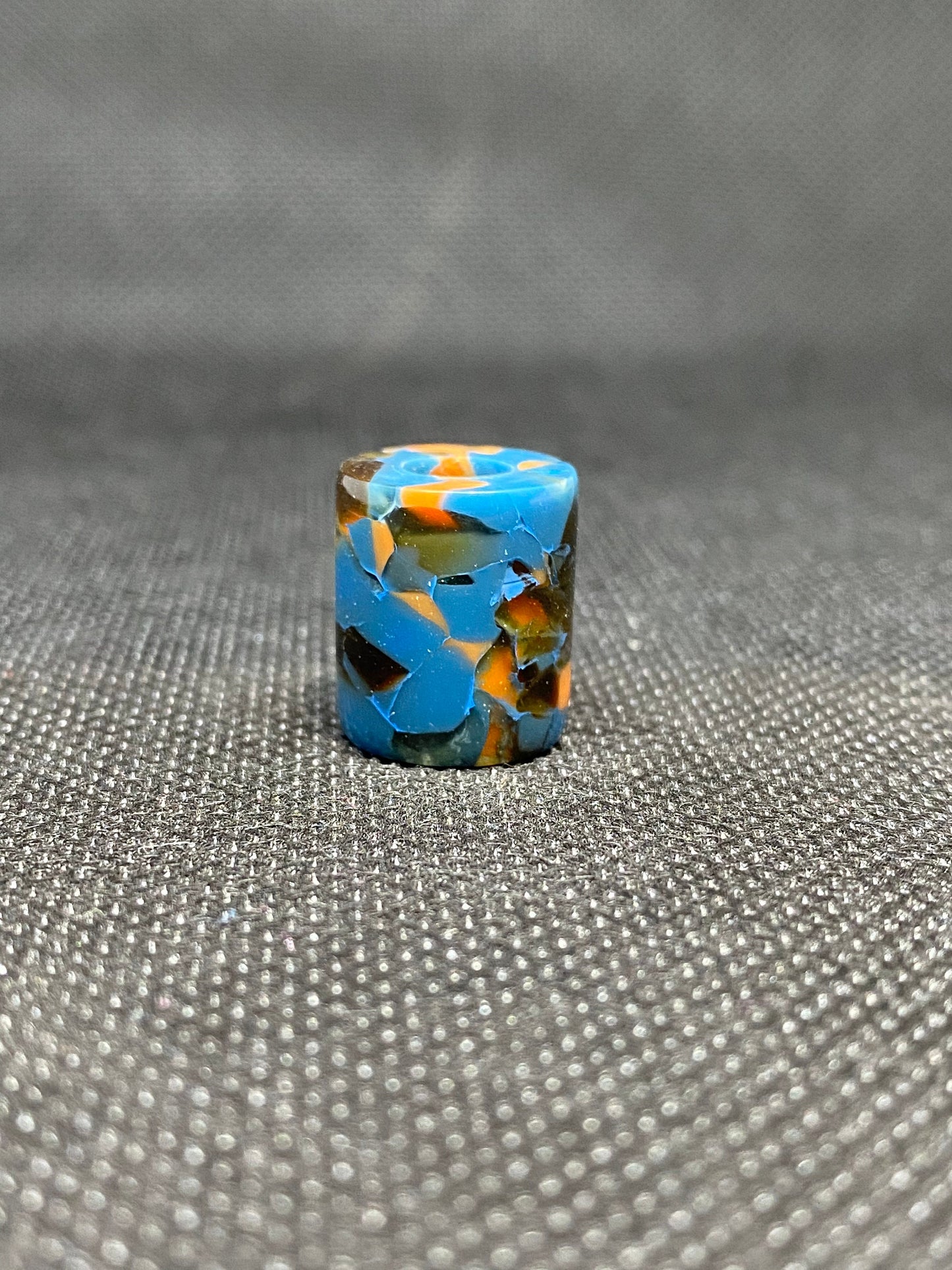 Rusty Blue Micro Acrylic Dreadlock Bead