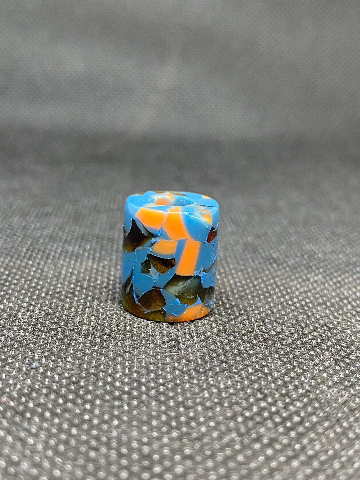 Rusty Blue Micro Acrylic Dreadlock Bead