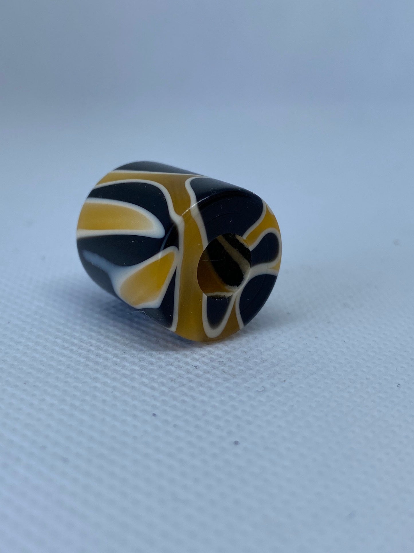 Abstract Fire Acrylic Dreadlock Bead