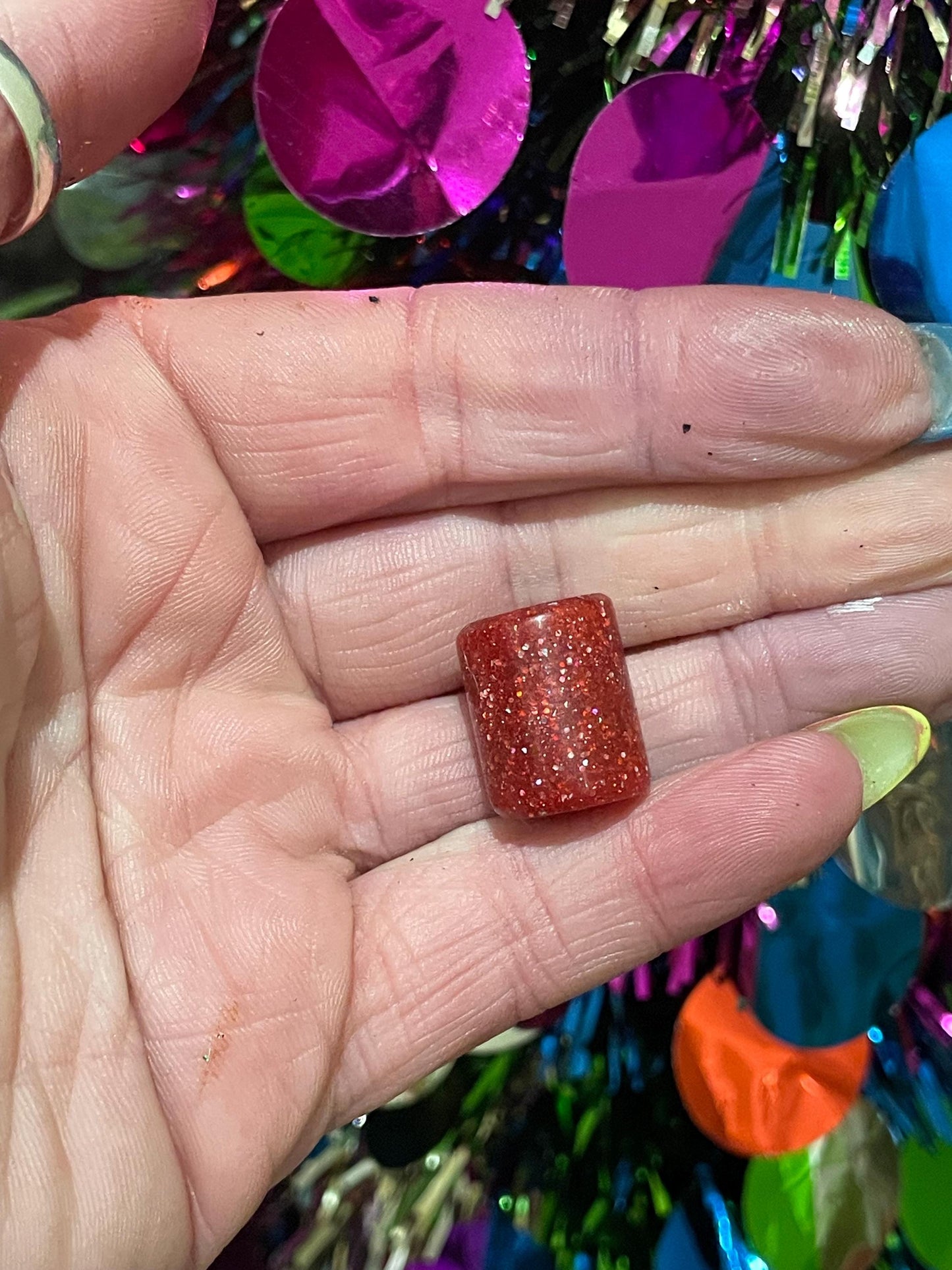Dorothy Red Slipper Acrylic Dreadlock Bead