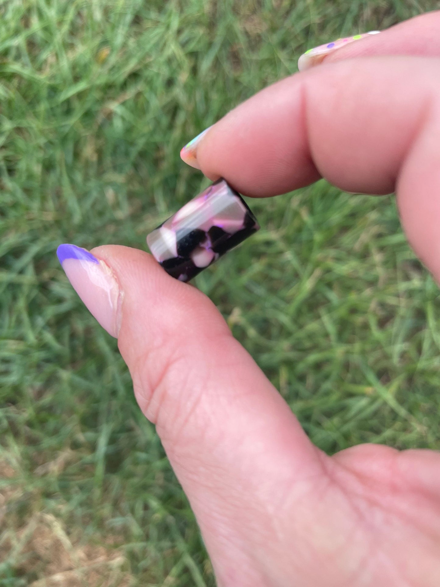 Micro Neopolitan Acrylic Dreadlock Bead