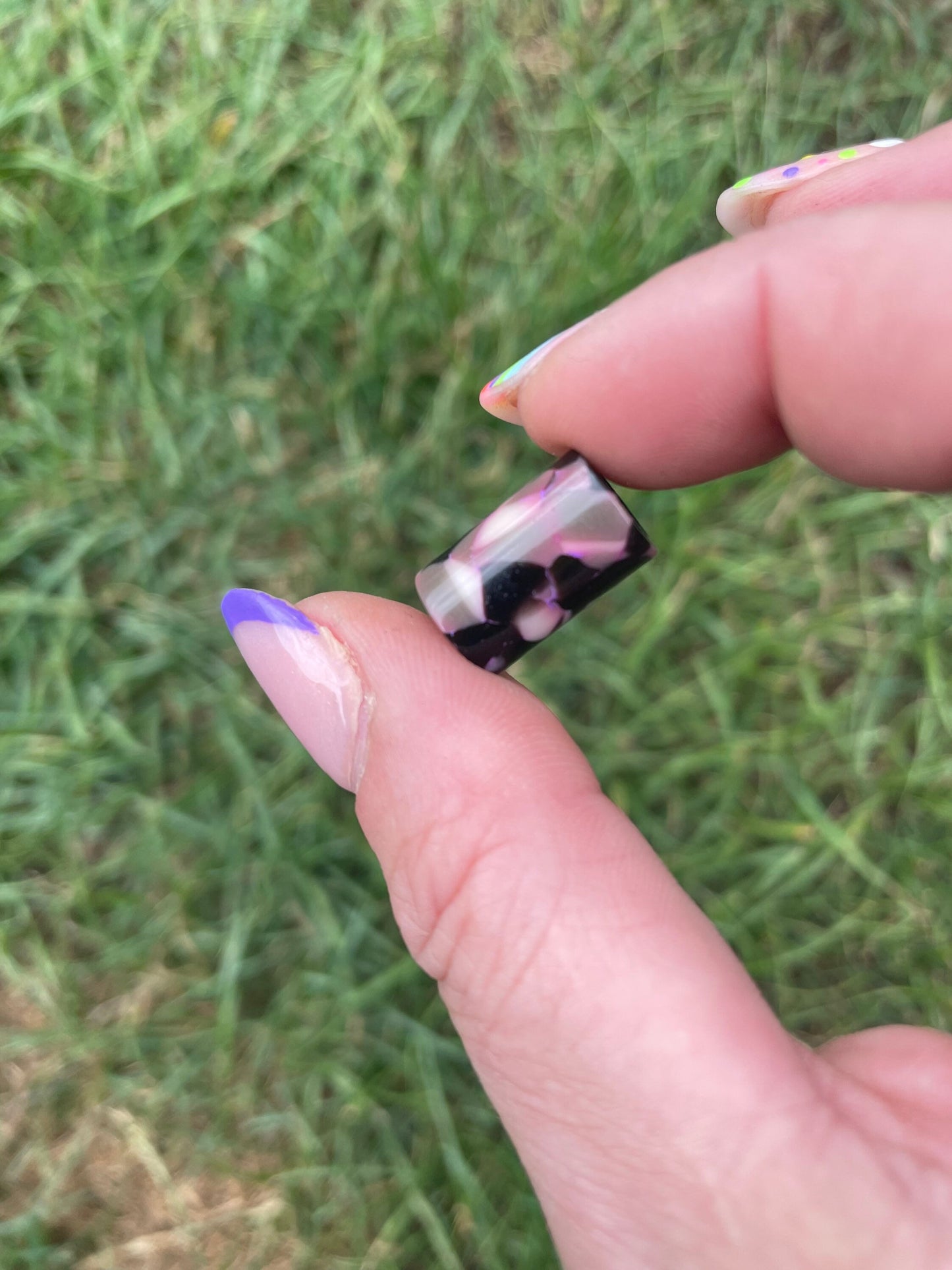 Micro Neopolitan Acrylic Dreadlock Bead