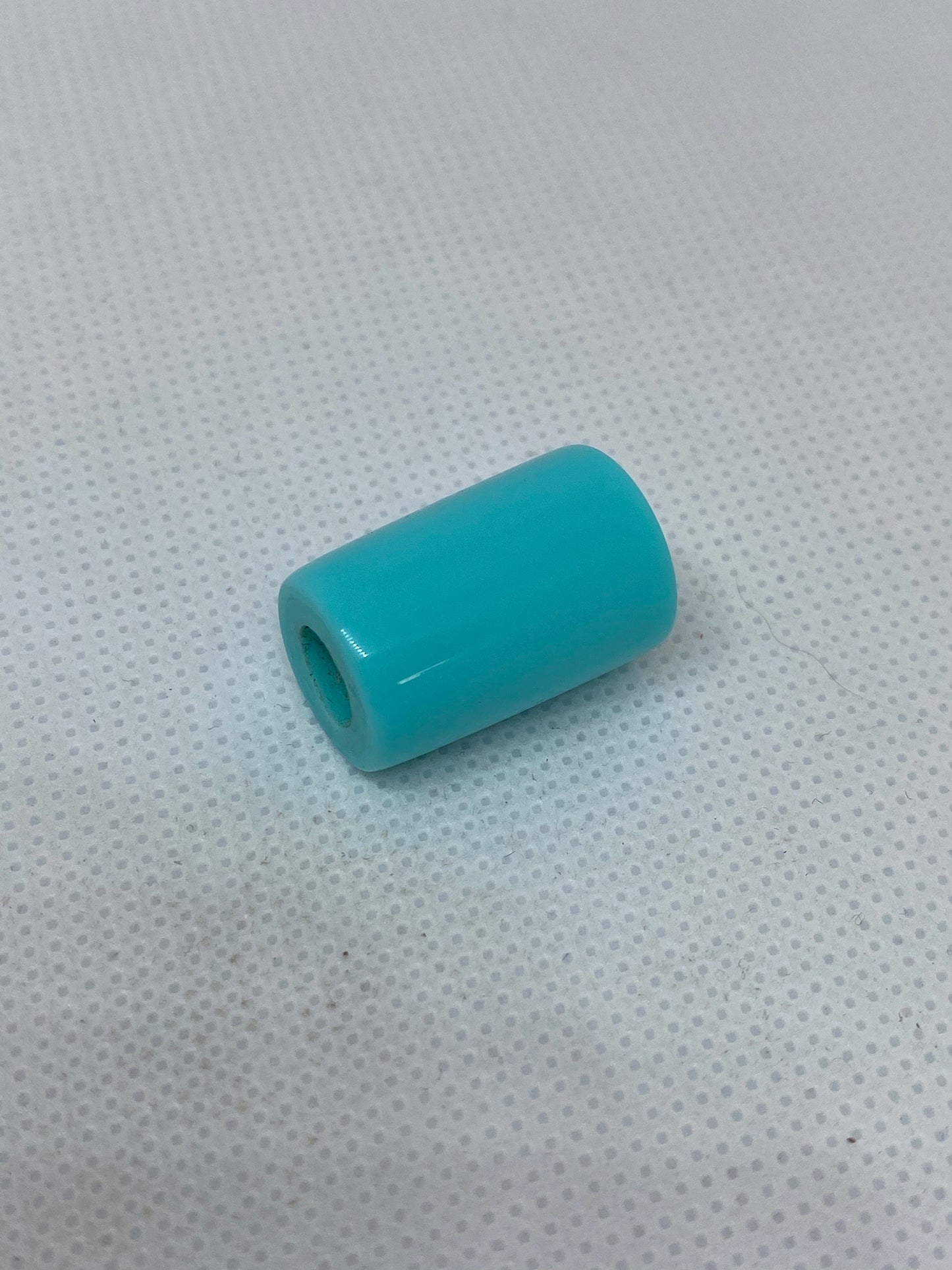 Aqua Matt Acrylic Dreadlock Bead