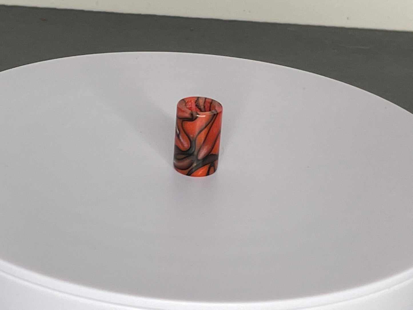Bloodshot Acrylic Dreadlock Bead