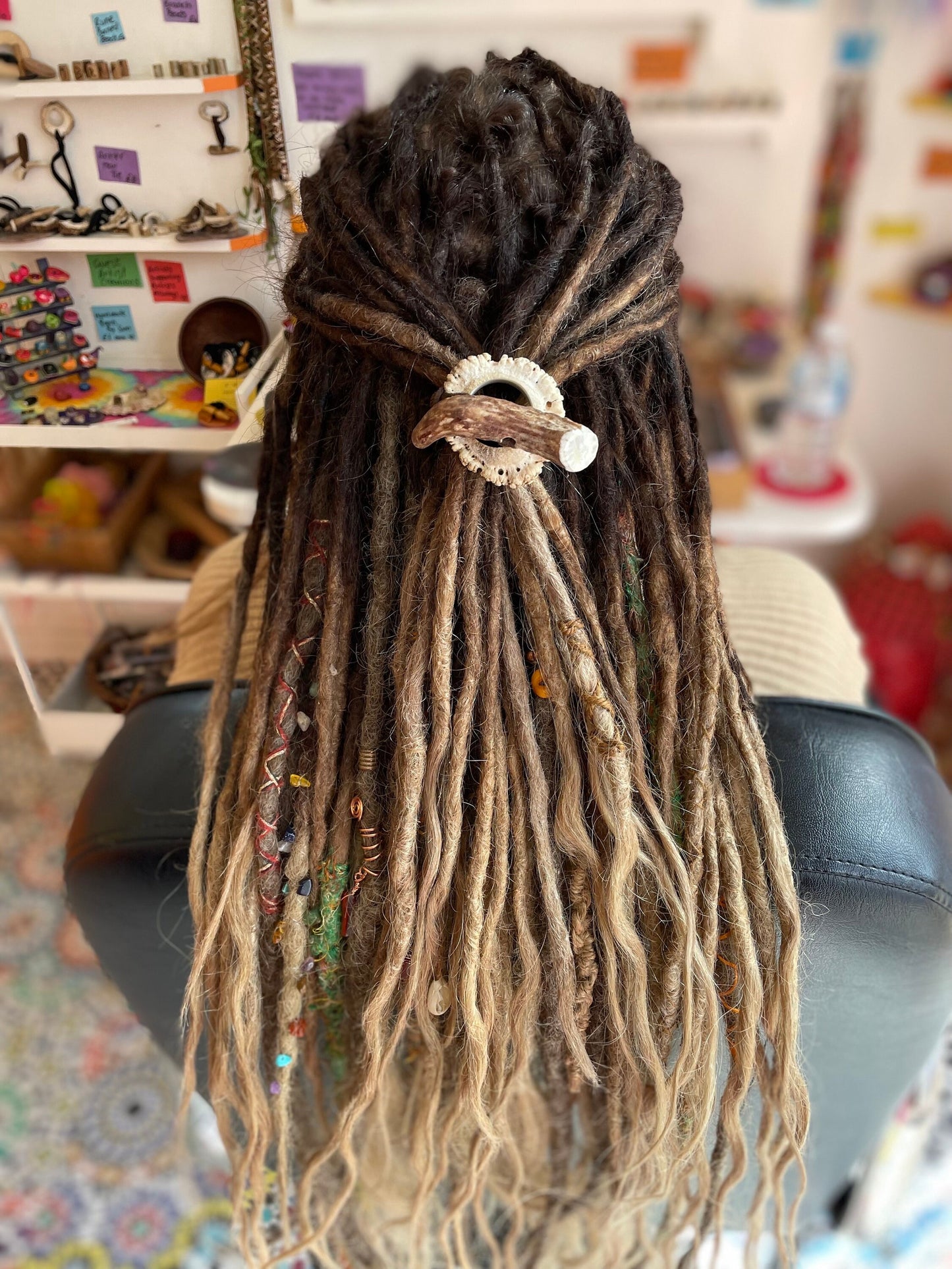 Antler Burr Toggle Tie Hair Accessory