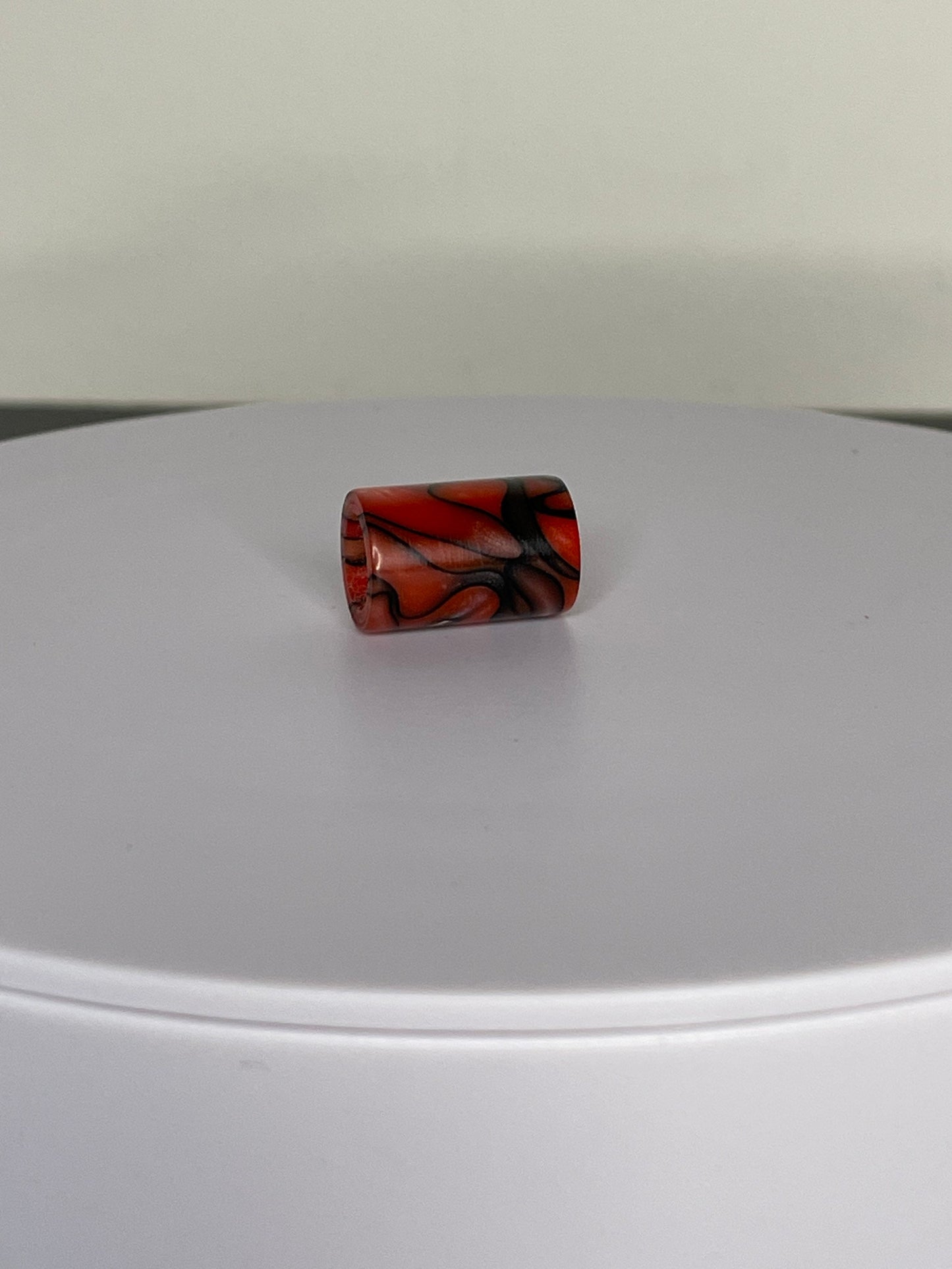 Bloodshot Acrylic Dreadlock Bead