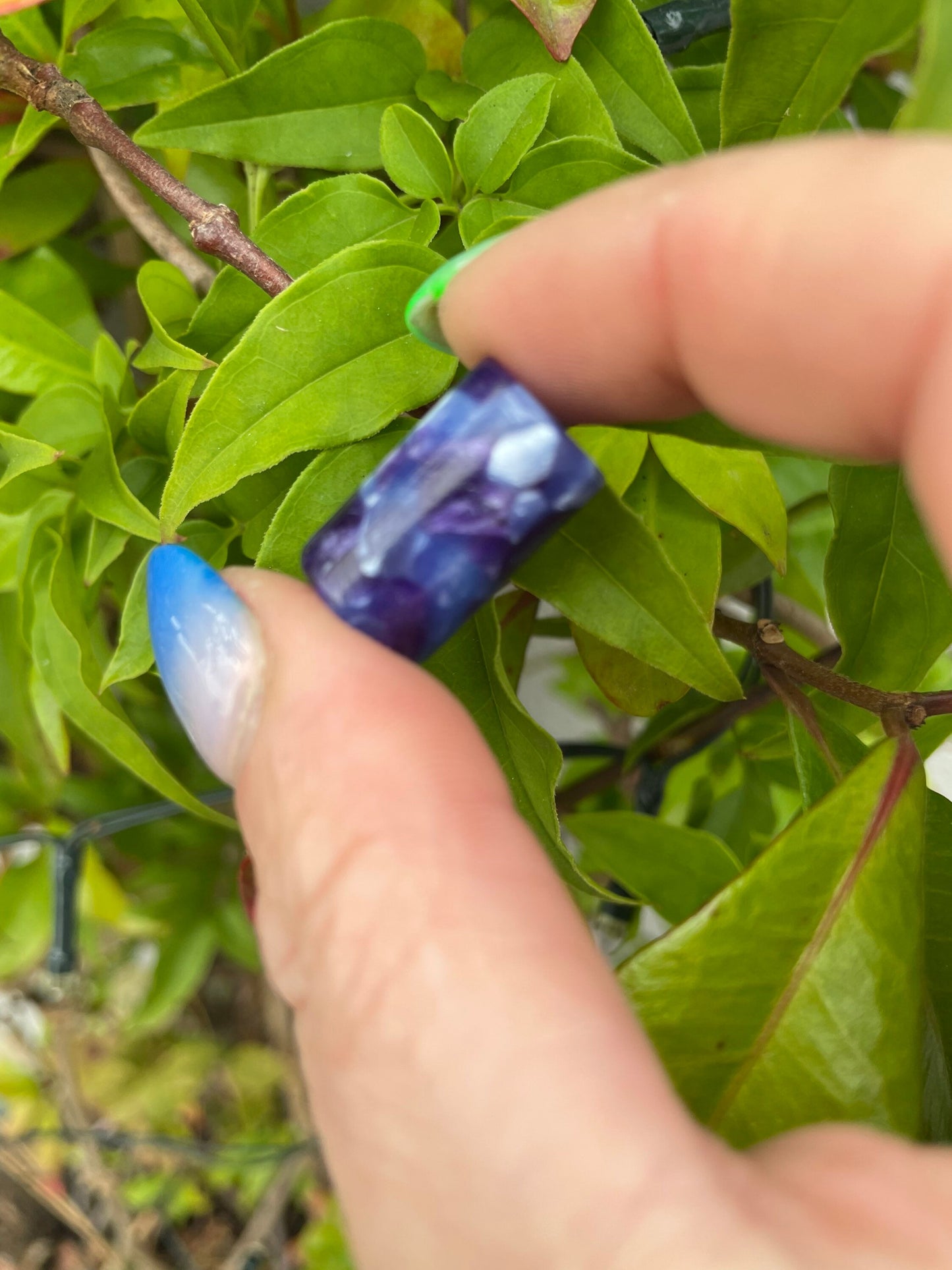 Midnight Acrylic Dreadlock Bead