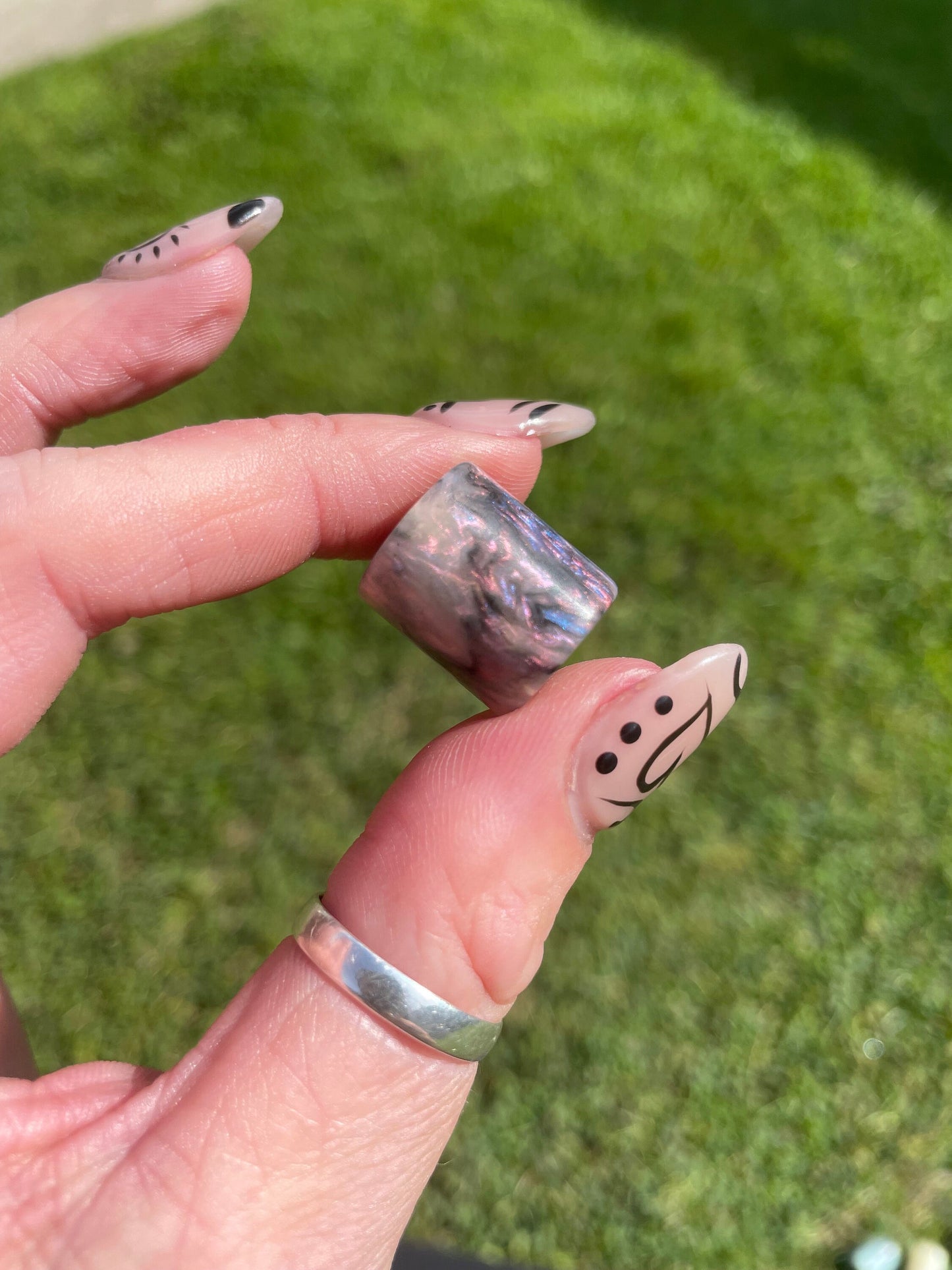 Northern Lights Acrylic Dreadlock Bead