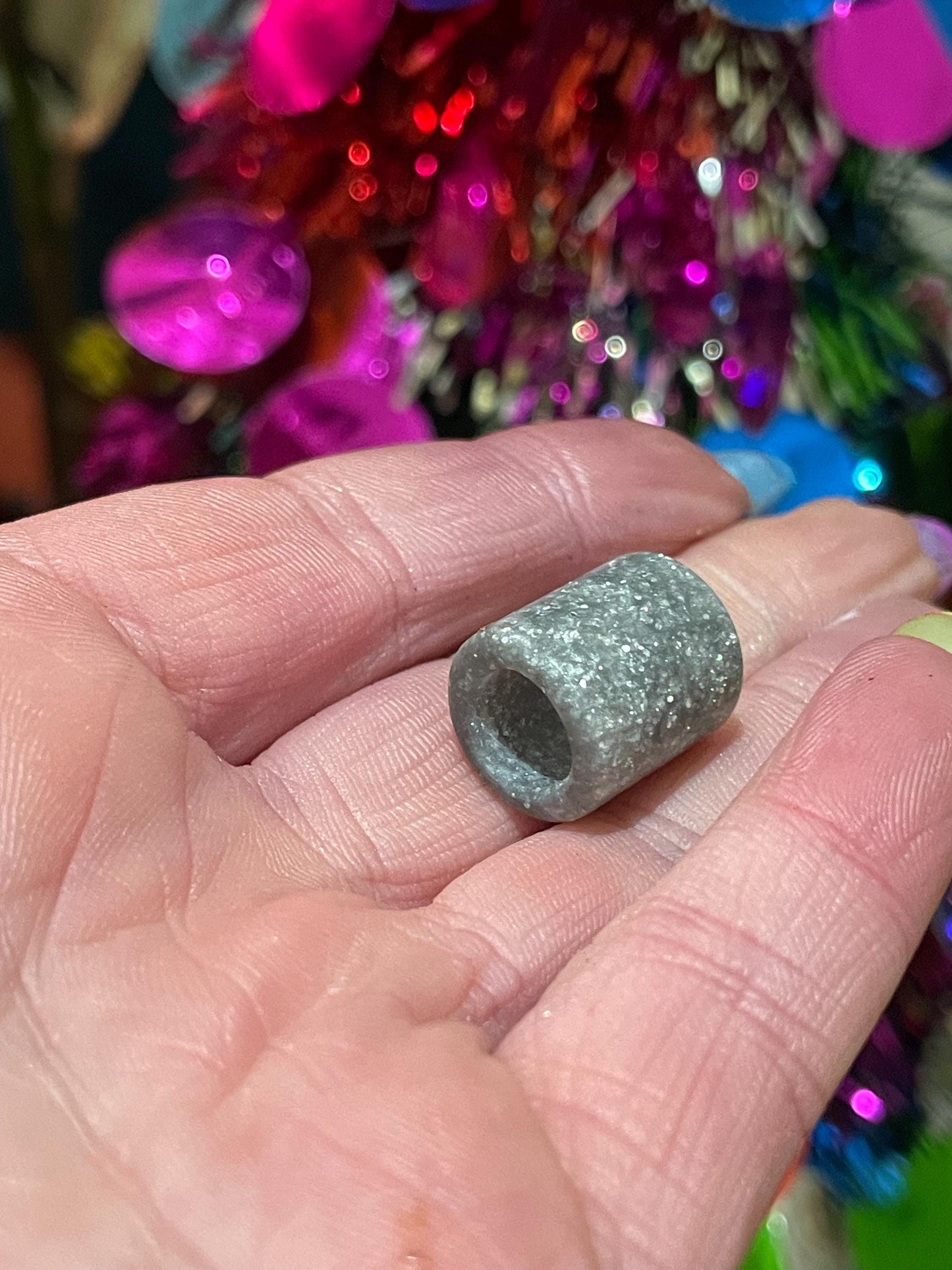 Disco Ball Acrylic Dreadlock Bead