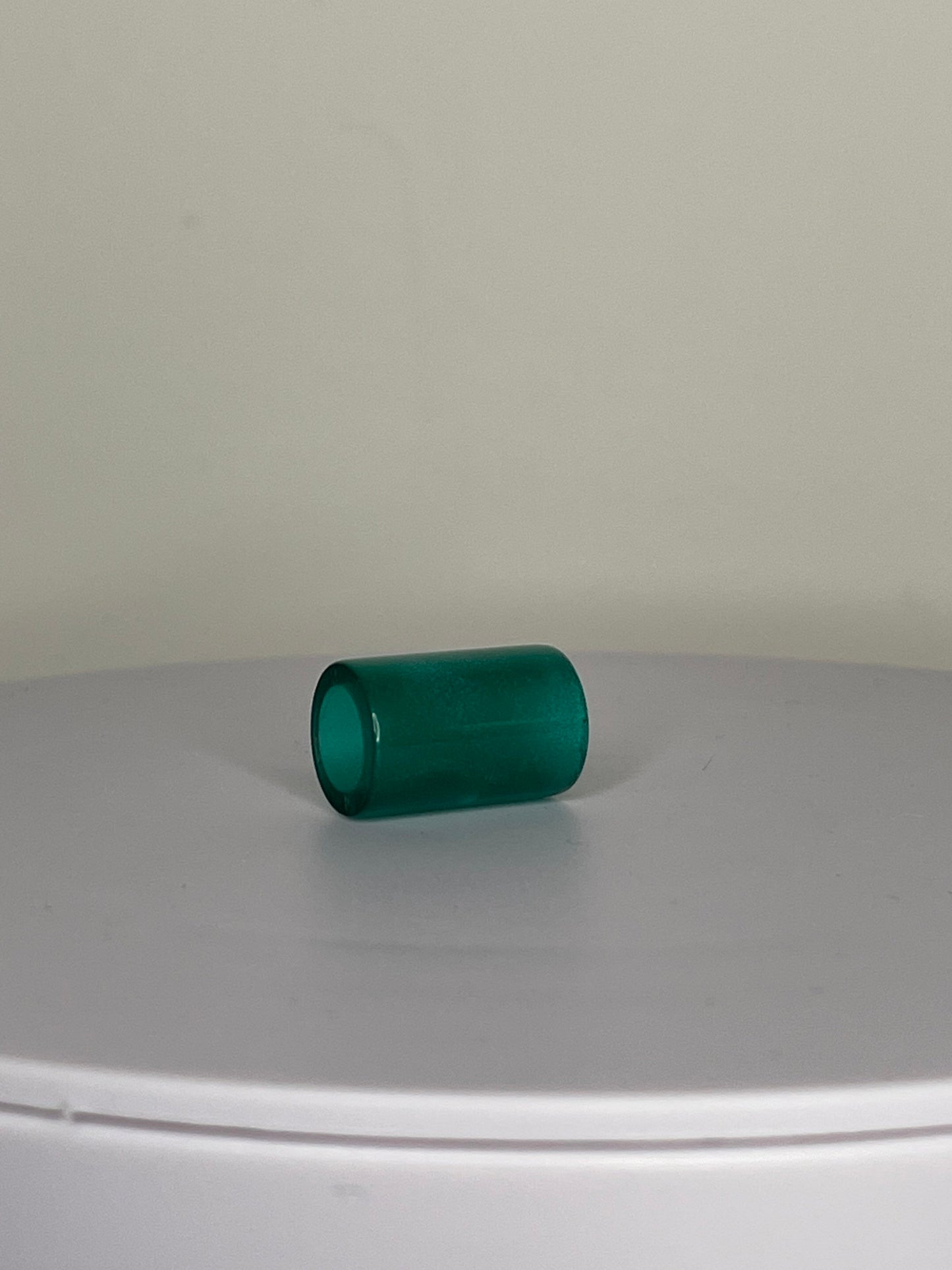 Abstract Green Acrylic Dread Bead