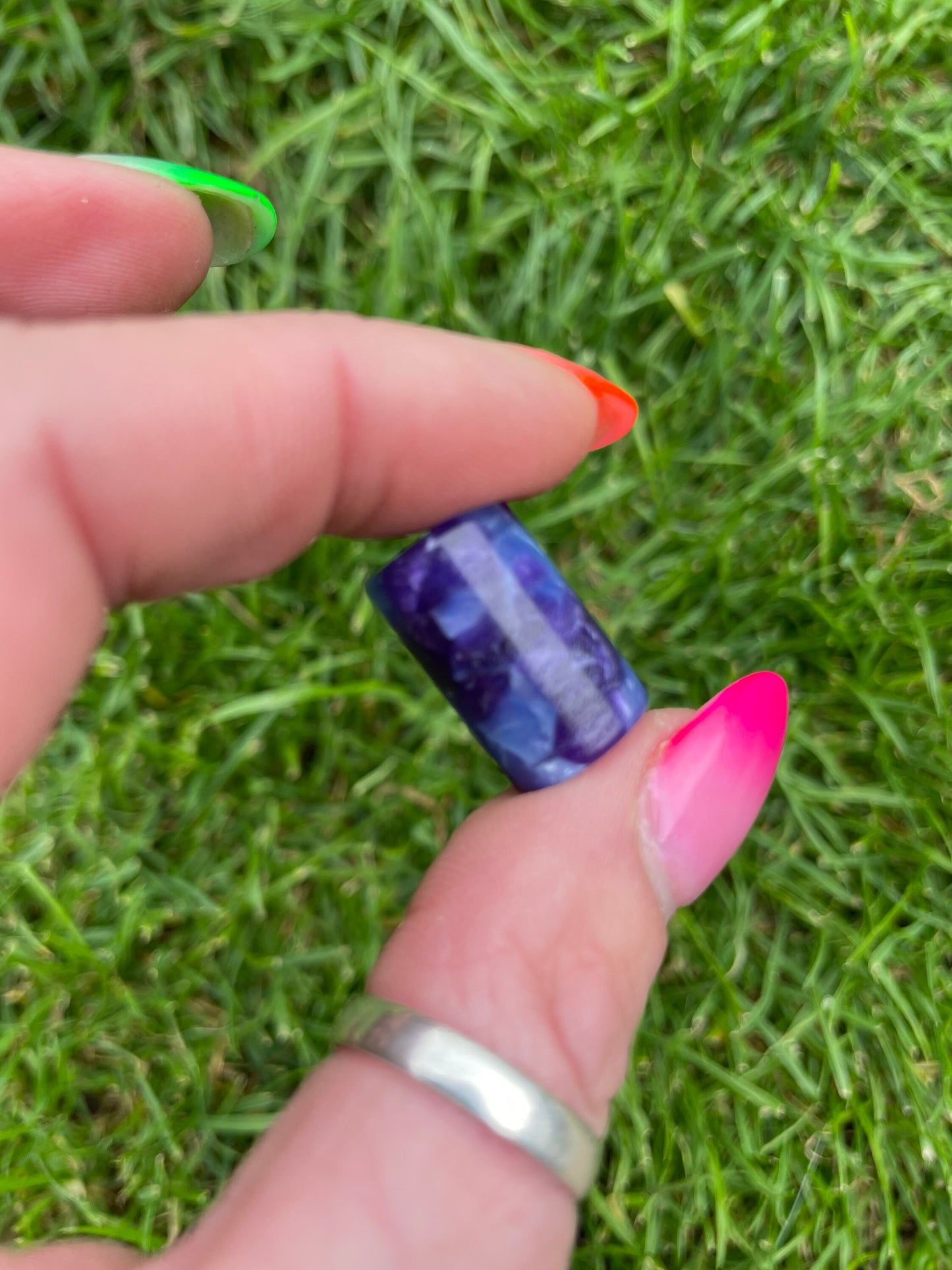 Midnight Acrylic Dreadlock Bead