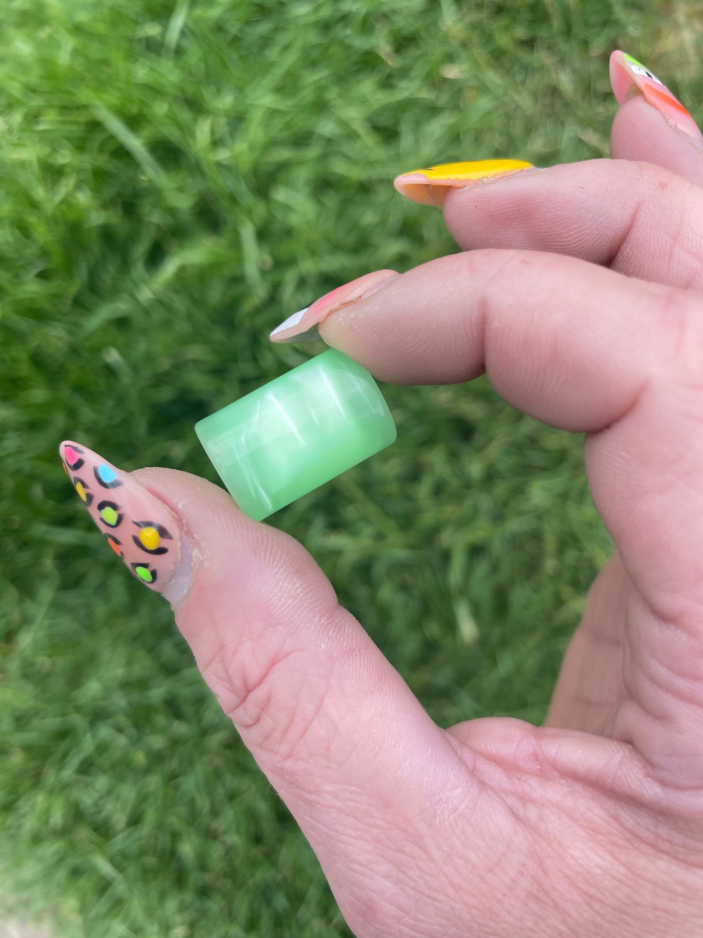 Key Lime Pie Dreadlock Bead