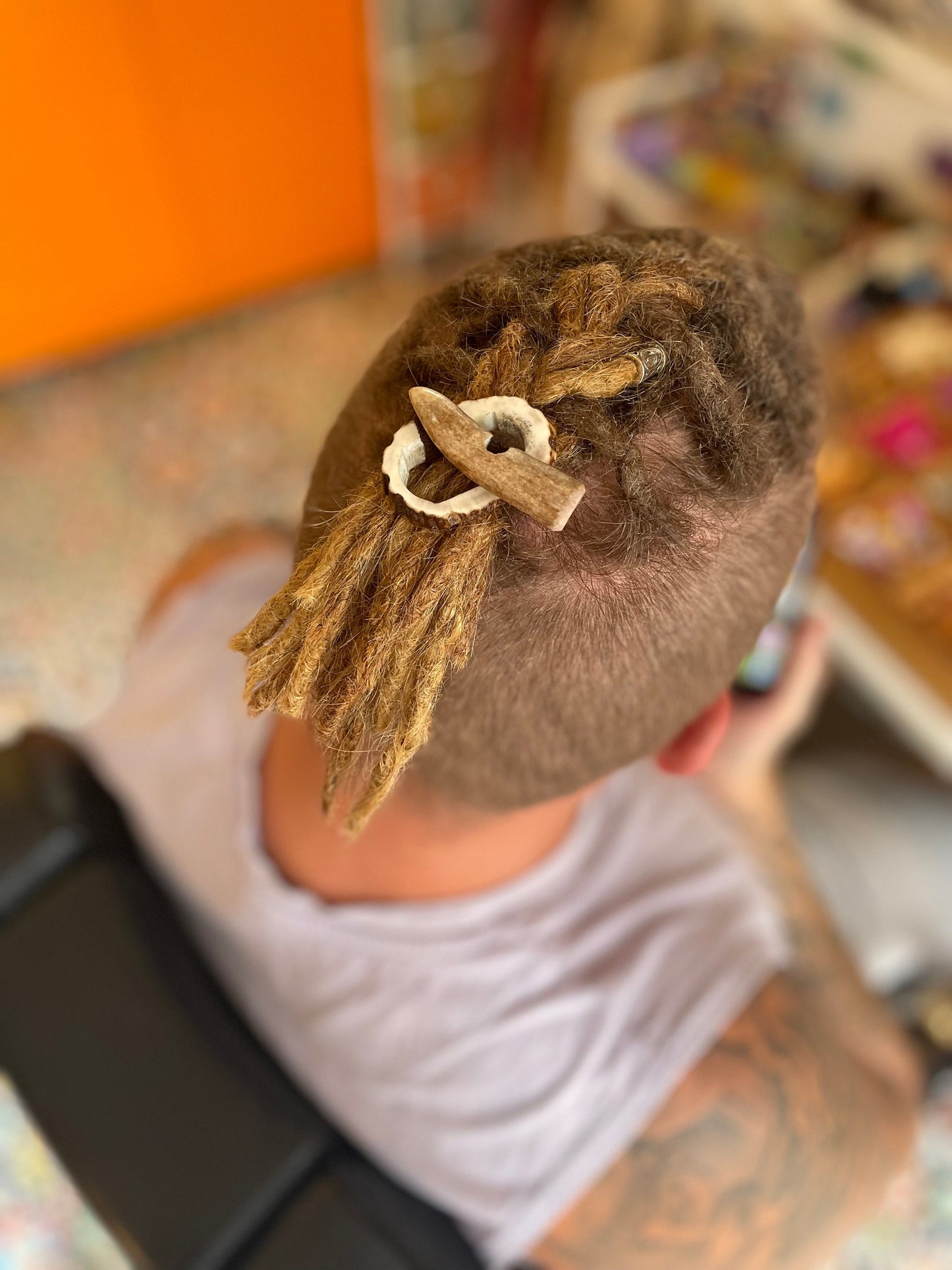 Antler Burr Toggle Tie Hair Accessory