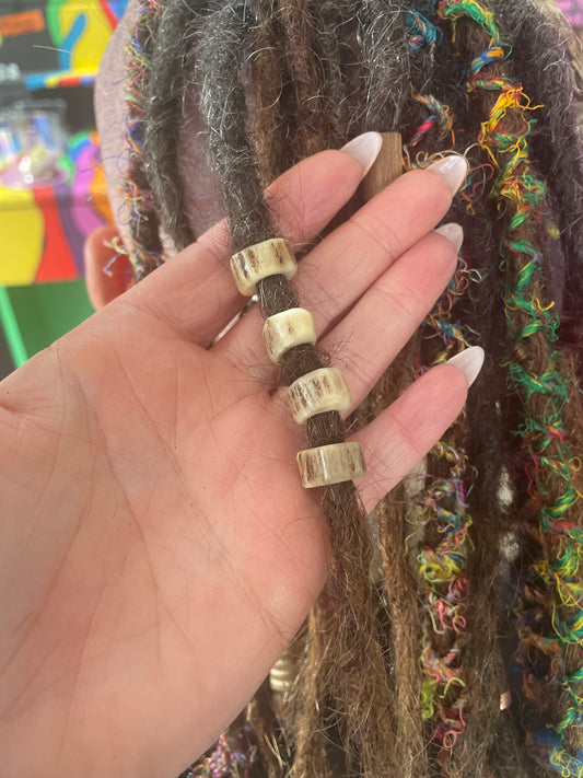 Antler stack Dreadlock Beads
