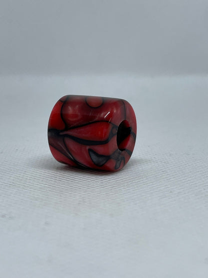 Bloodshot Acrylic Dreadlock Bead