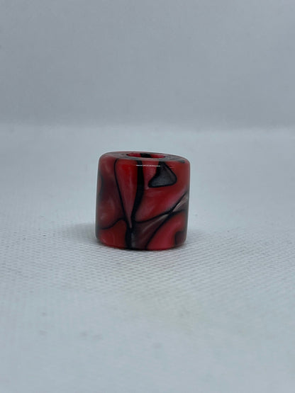 Bloodshot Acrylic Dreadlock Bead