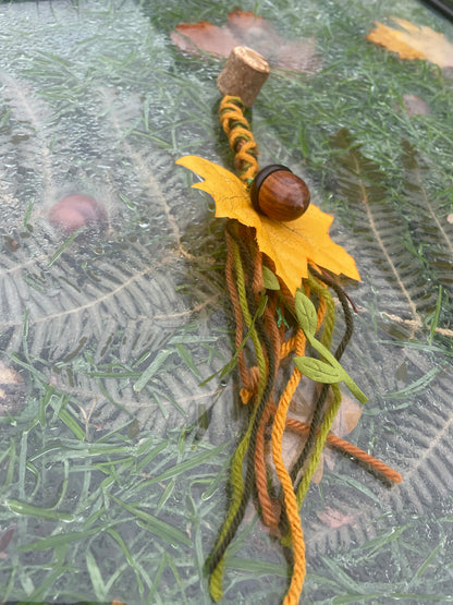 Ochre Leaf Stash Acorn Bead
