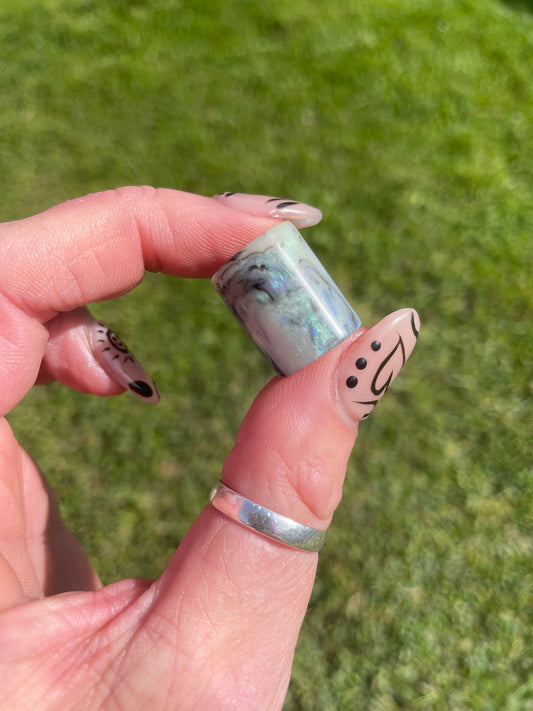 Abalone  Acrylic Dreadlock Bead
