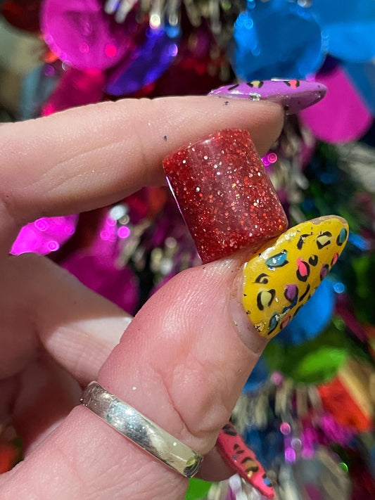 Dorothy Red Slipper Acrylic Dreadlock Bead