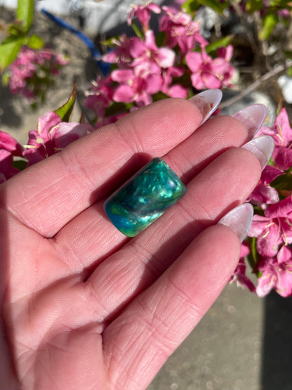 Malachite  Acrylic Dreadlock Bead