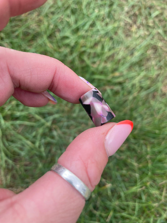 Micro Neopolitan Acrylic Dreadlock Bead