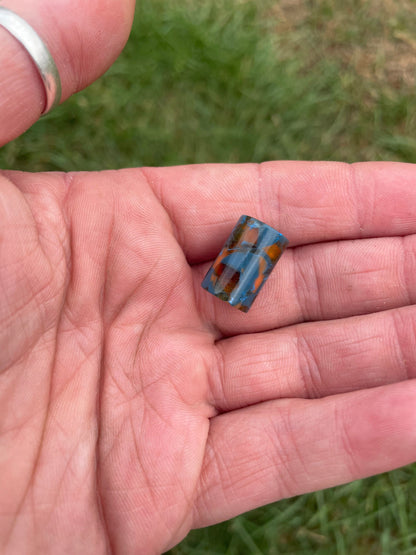 Rusty Blue Micro Acrylic Dreadlock Bead